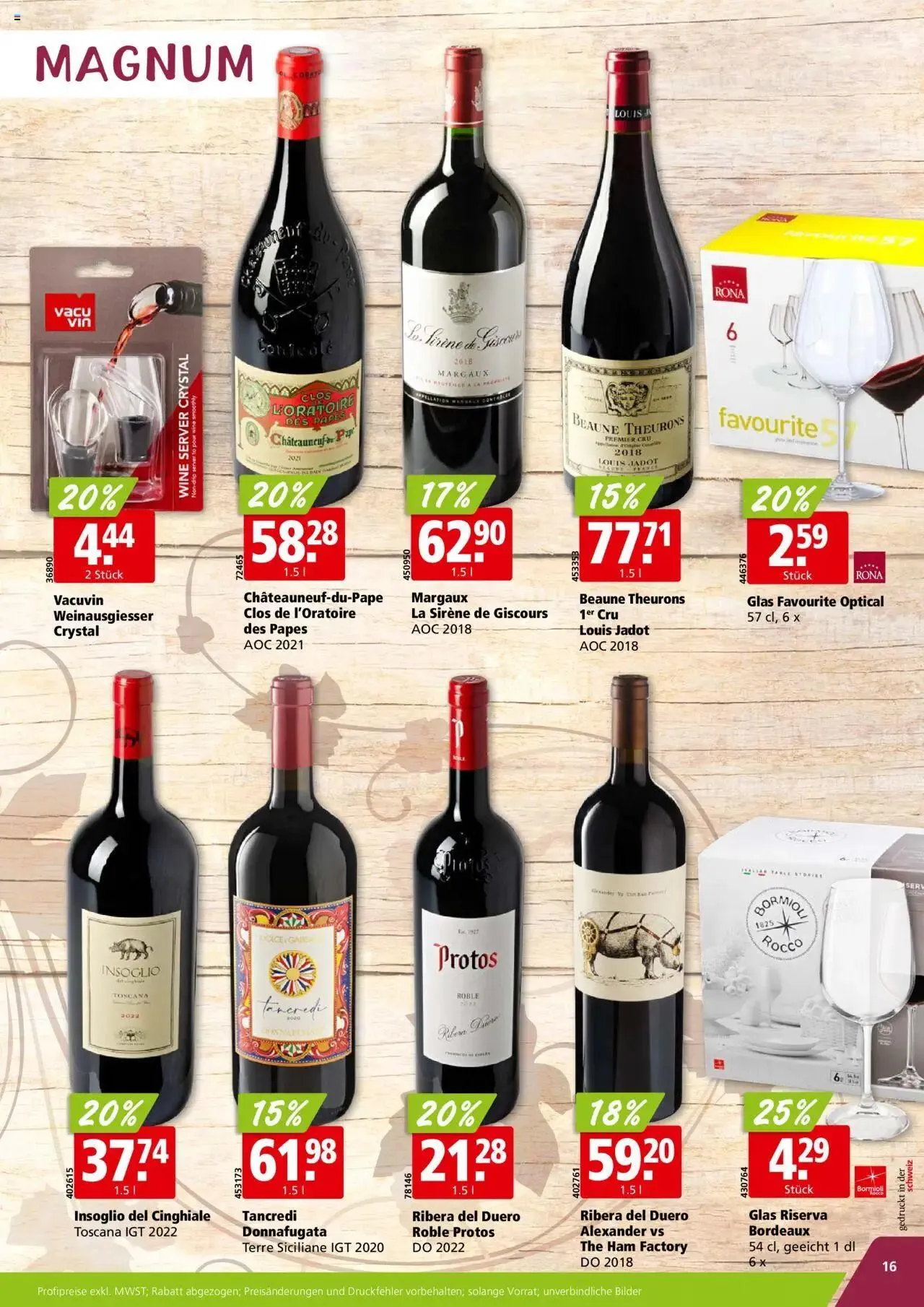 Aligro Aktionen Weinfestival - Matran von 23. September bis 5. Oktober 2024 - Prospekt seite  16