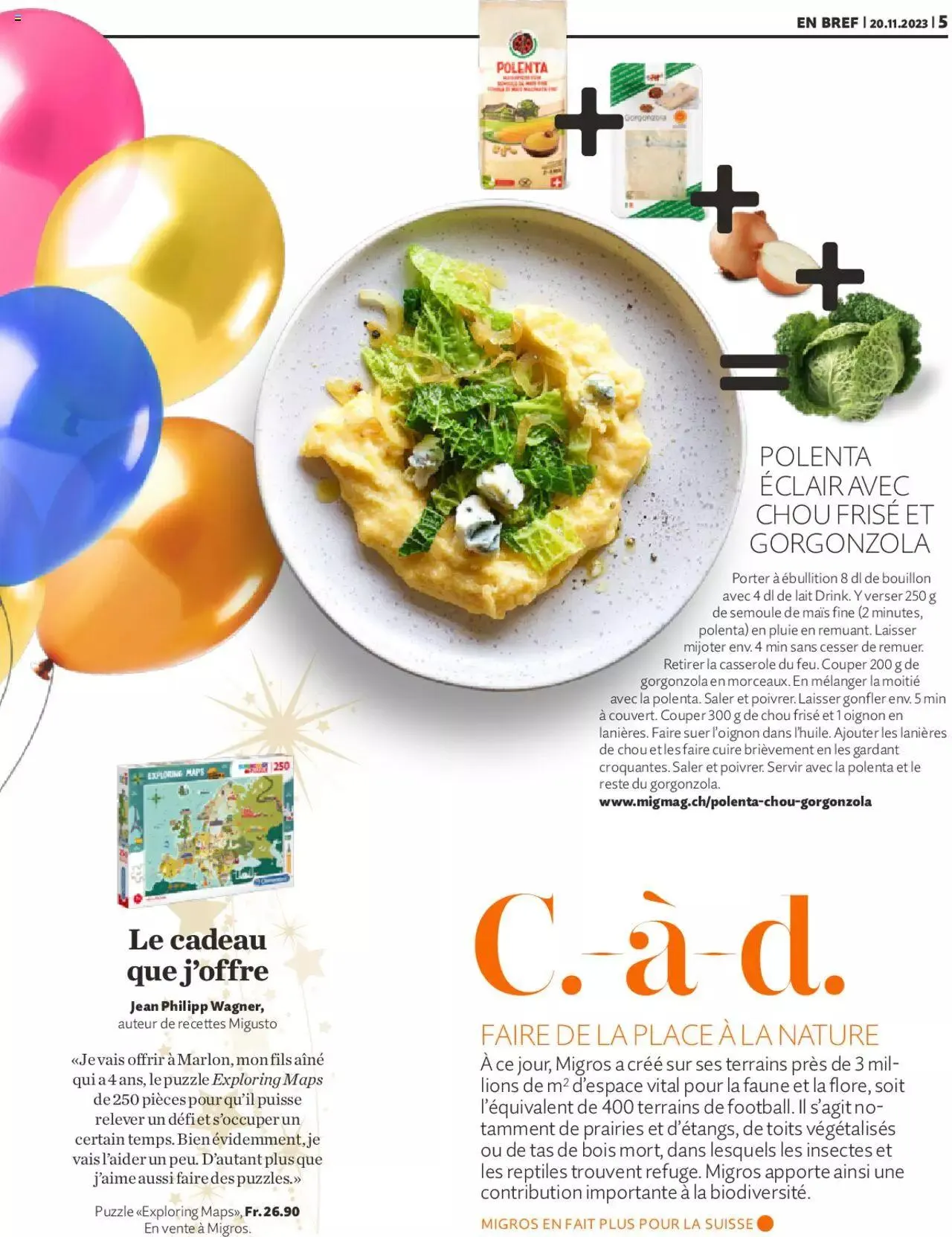 Migros Magazin FR von 20. November bis 31. Dezember 2023 - Prospekt seite 5