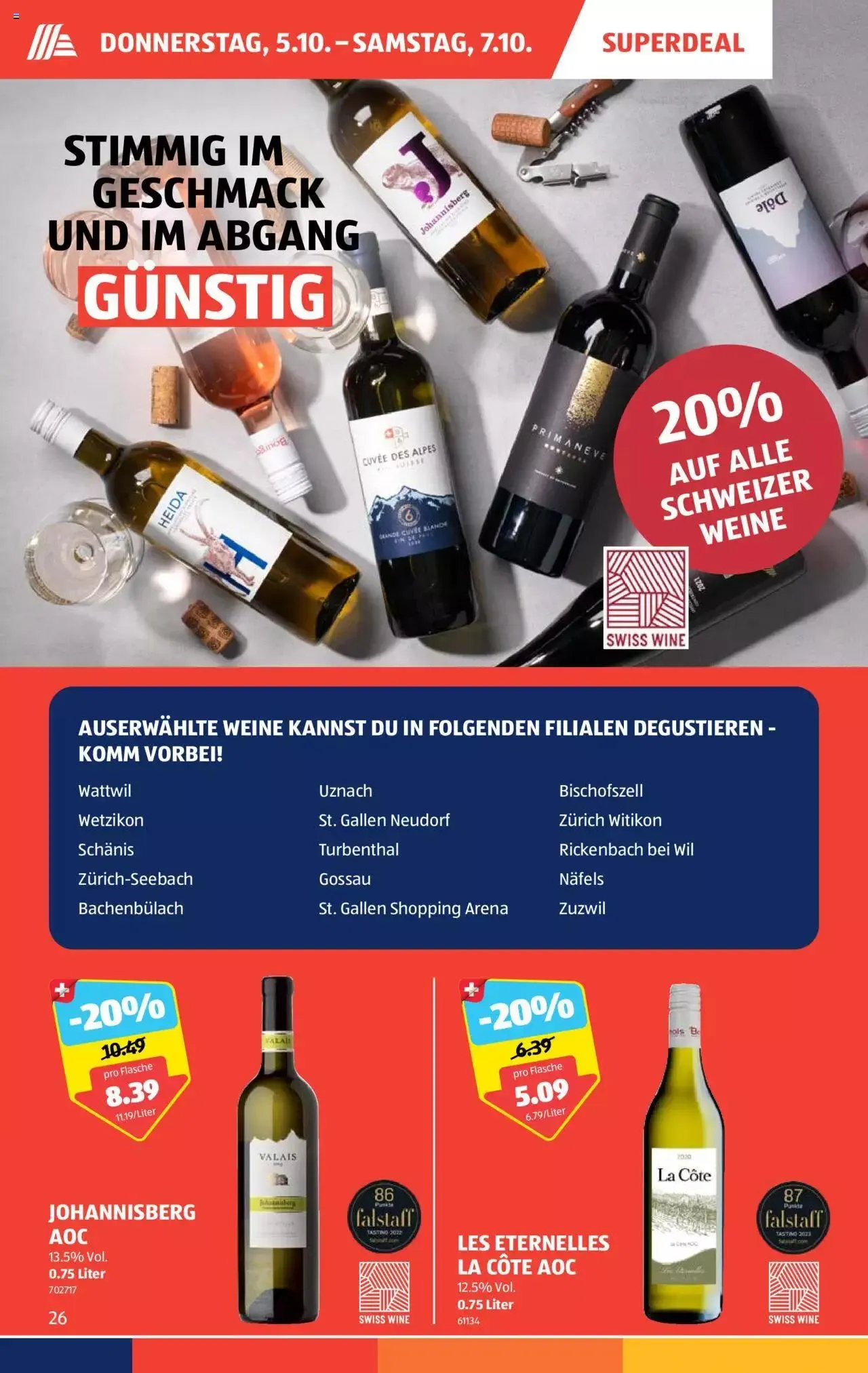 Aldi Aktionen von 5. Oktober bis 11. Oktober 2023 - Prospekt seite 26