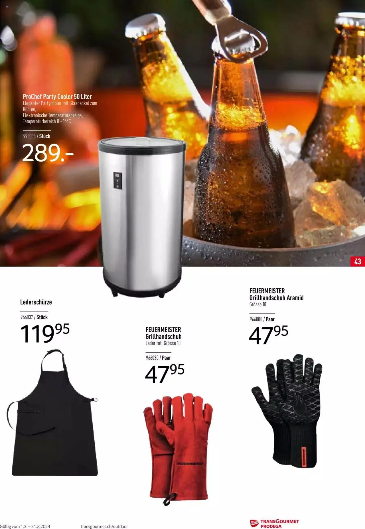 Prodega Outdoor Katalog 2024 von 26. Februar bis 26. Februar 2025 - Prospekt seite  43
