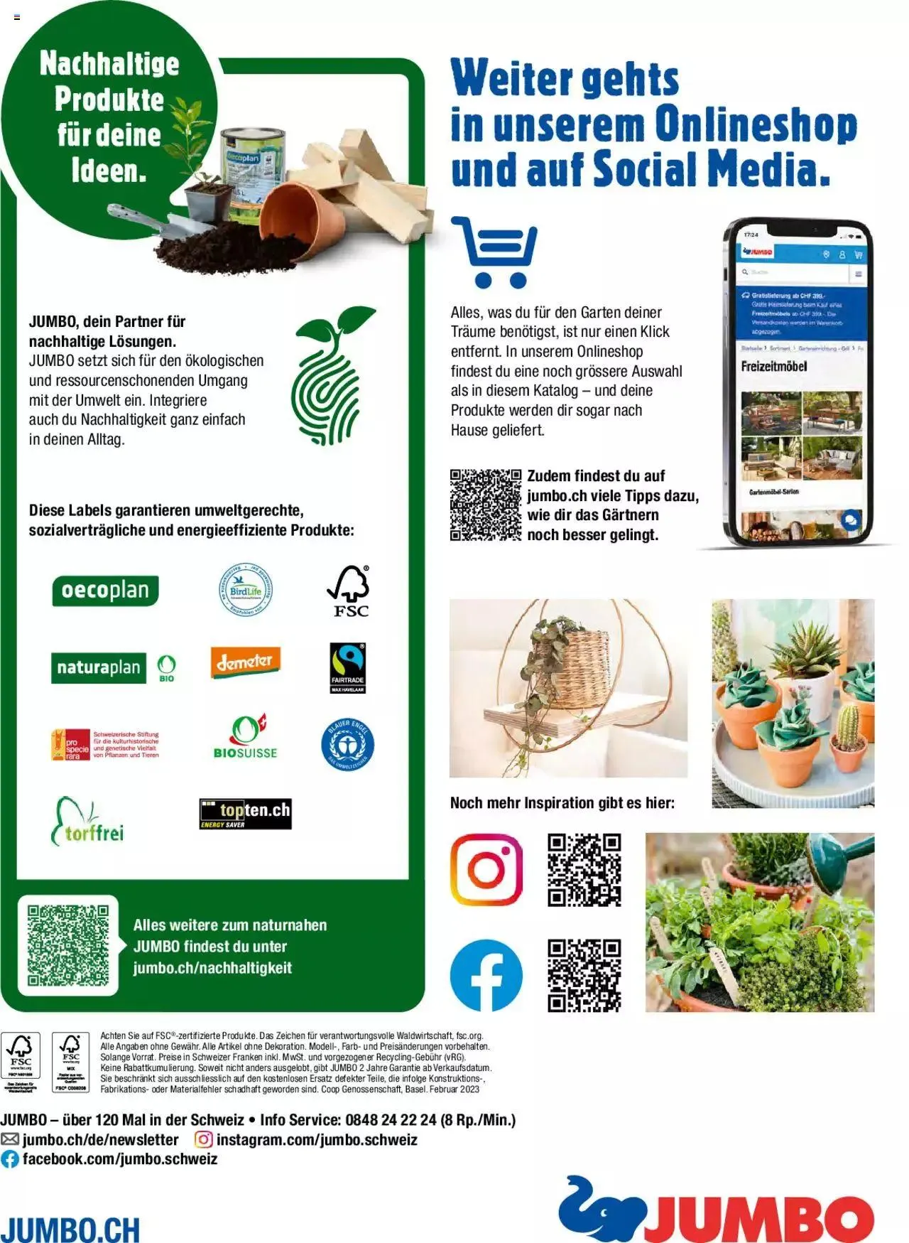 Jumbo Dein Garten 2023 von 20. März bis 31. Dezember 2023 - Prospekt seite 110