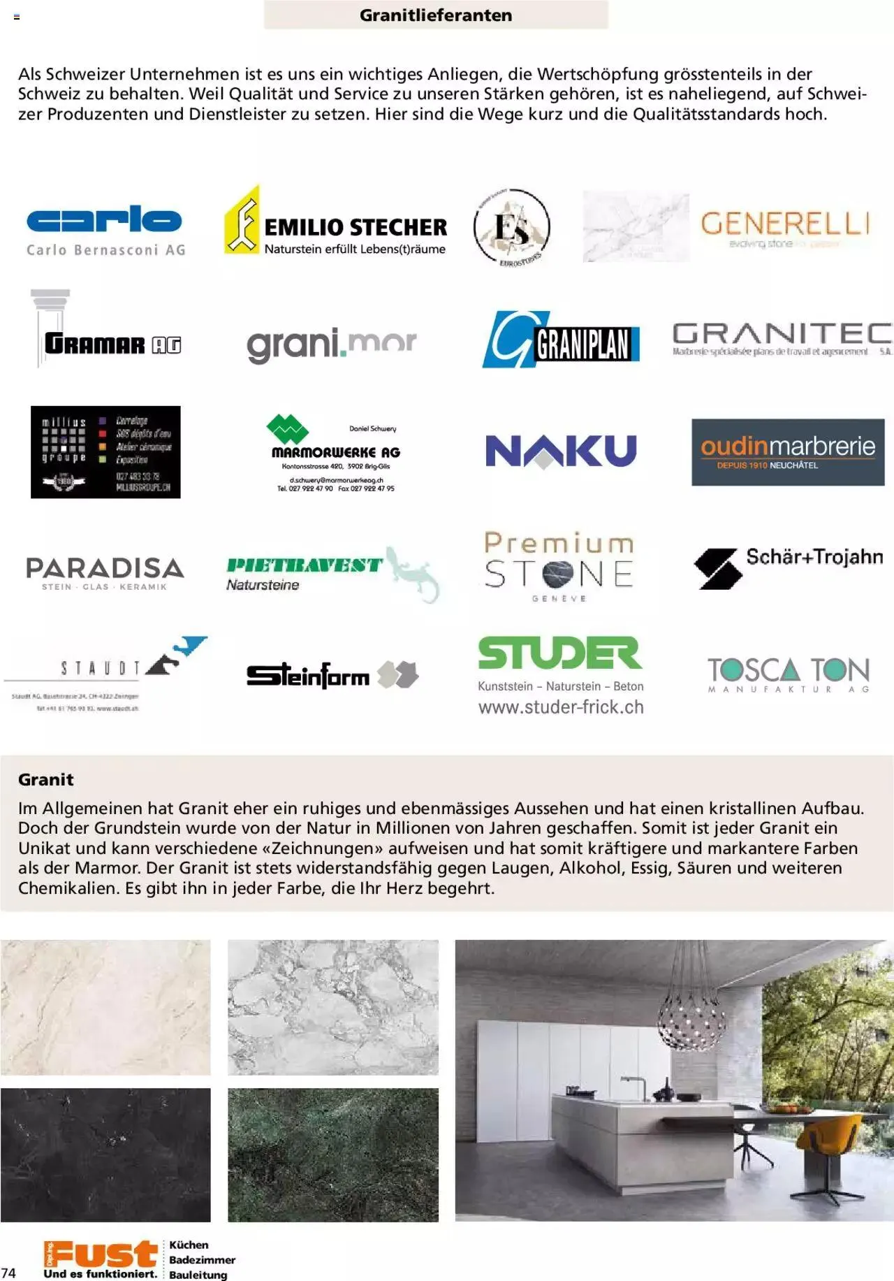 Fust - Küchenmagazin - Riesenauswahl von 22. Februar bis 31. Dezember 2023 - Prospekt seite  74