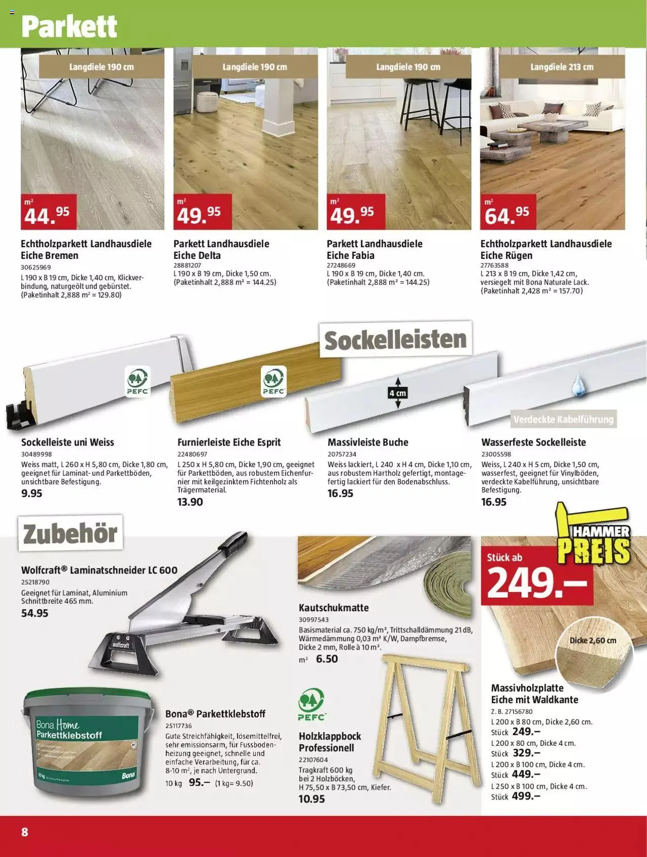 Bauhaus Aktionen von 2. Oktober bis 29. Oktober 2023 - Prospekt seite  8