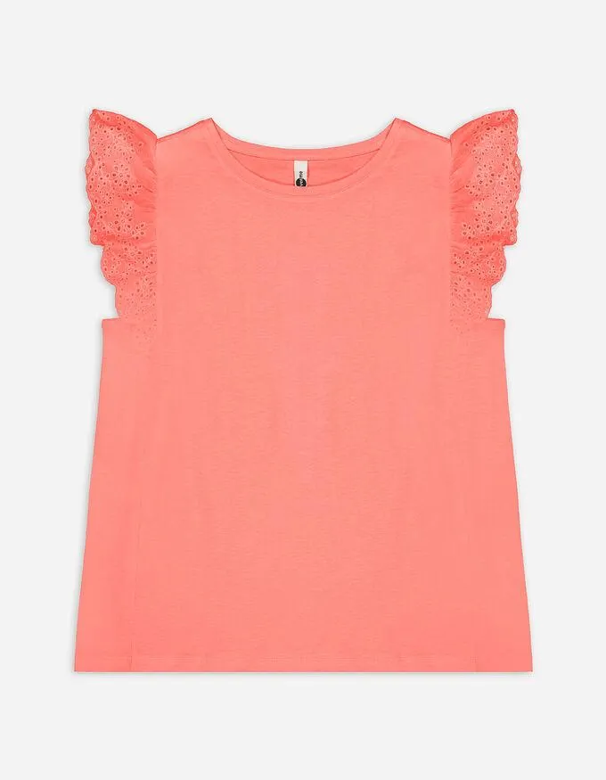 Shirt - Ärmel mit Volants