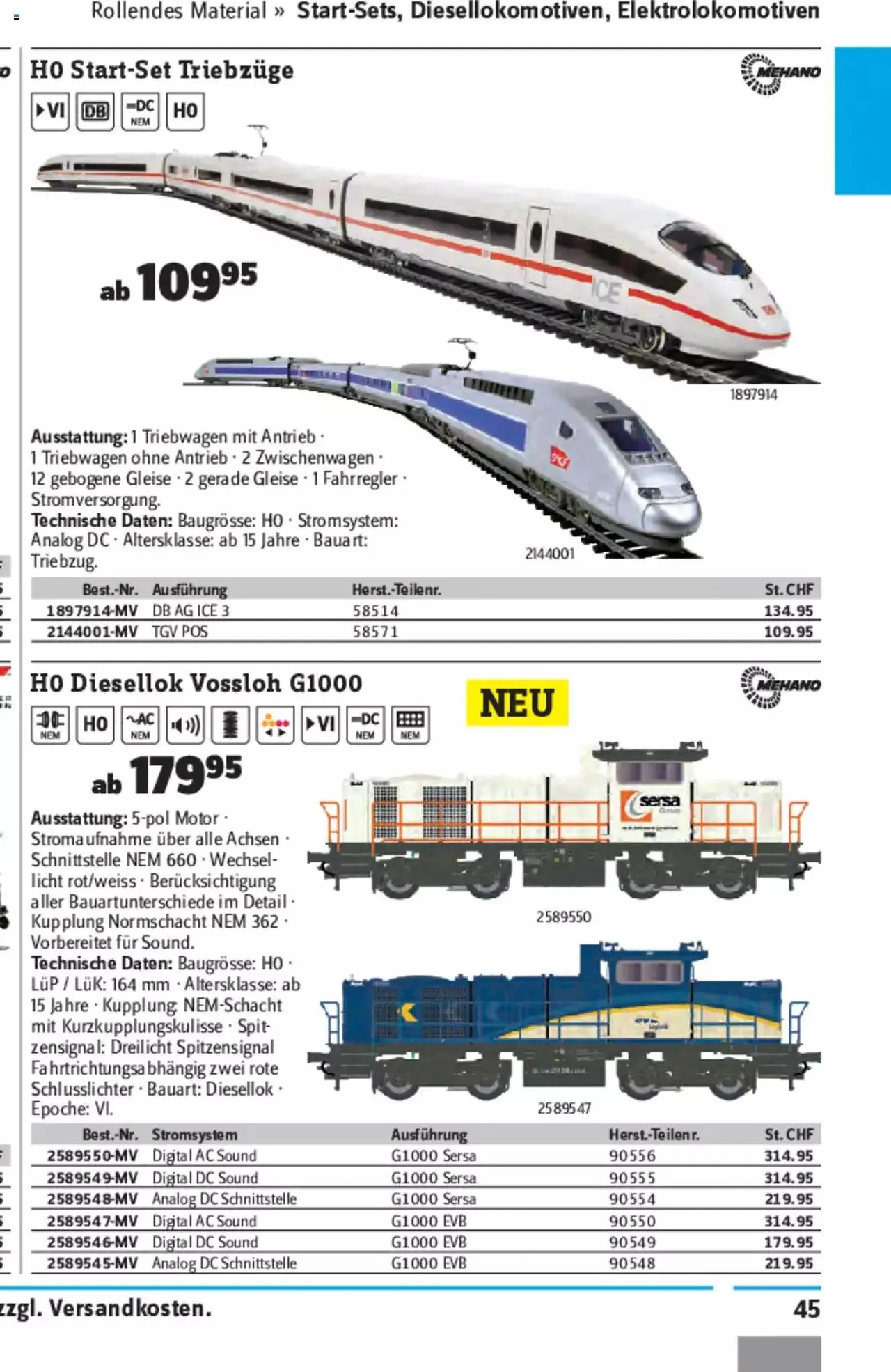Conrad - Modellbahn Katalog 2022/23 von 5. September bis 31. Dezember 2023 - Prospekt seite  94