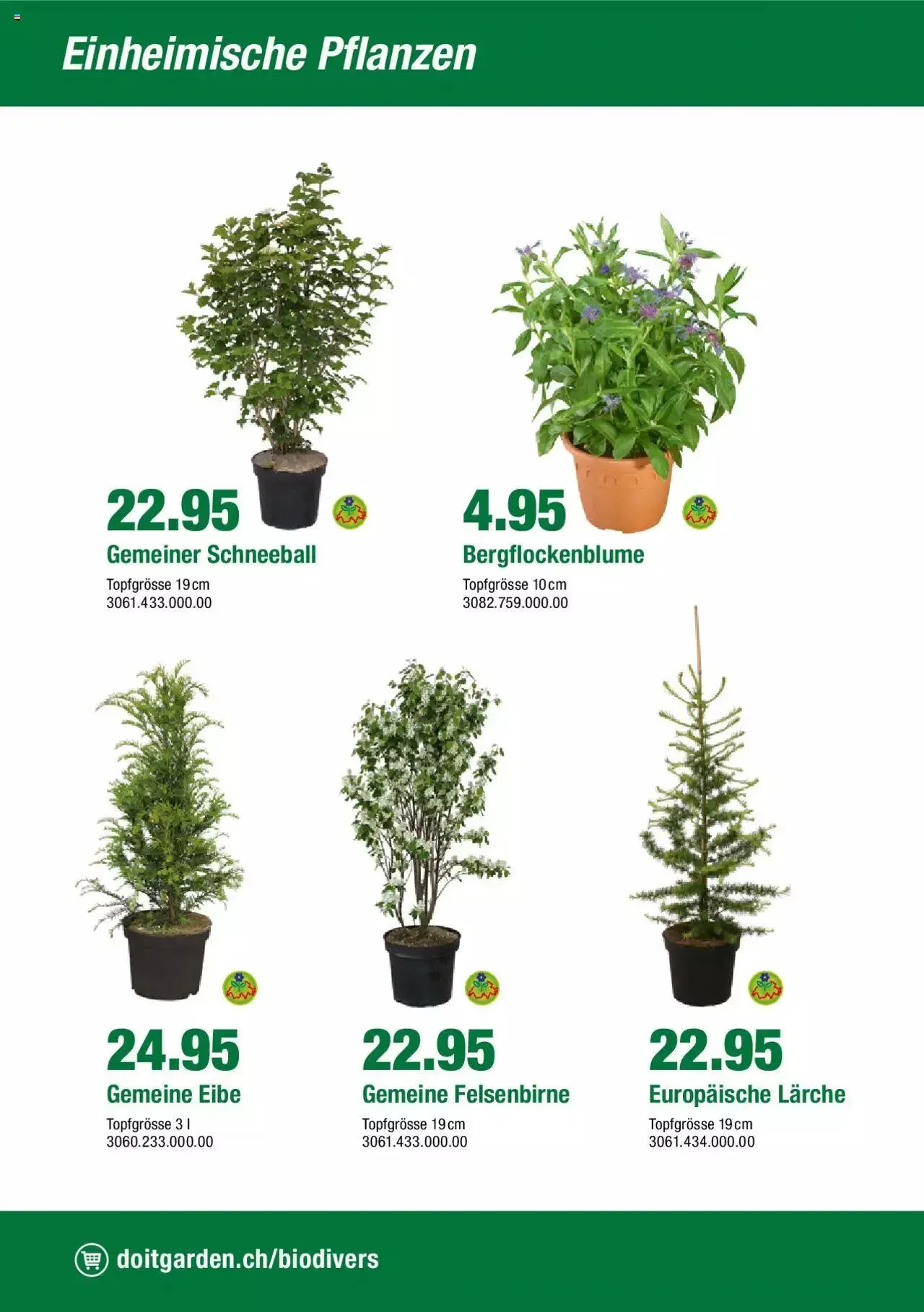 DO IT+GARDEN MIGROS - Biodiversität Broschüre von 9. März bis 31. Dezember 2024 - Prospekt seite  8