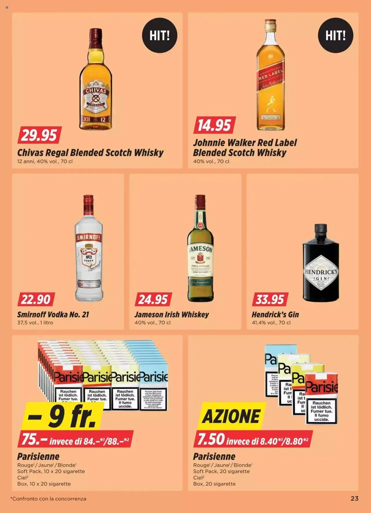 Denner Aktionen IT von 4. Juni bis 10. Juni 2024 - Prospekt seite  23