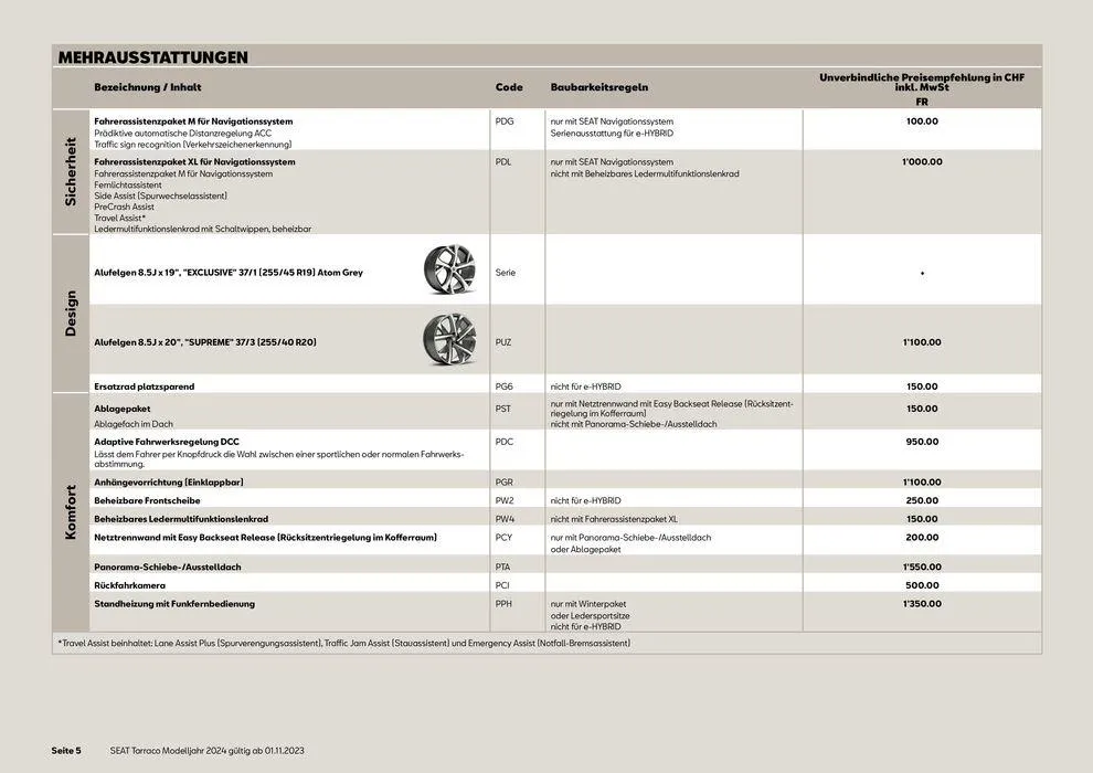 SEAT Tarraco 2024 von 13. November bis 31. Dezember 2024 - Prospekt seite  5