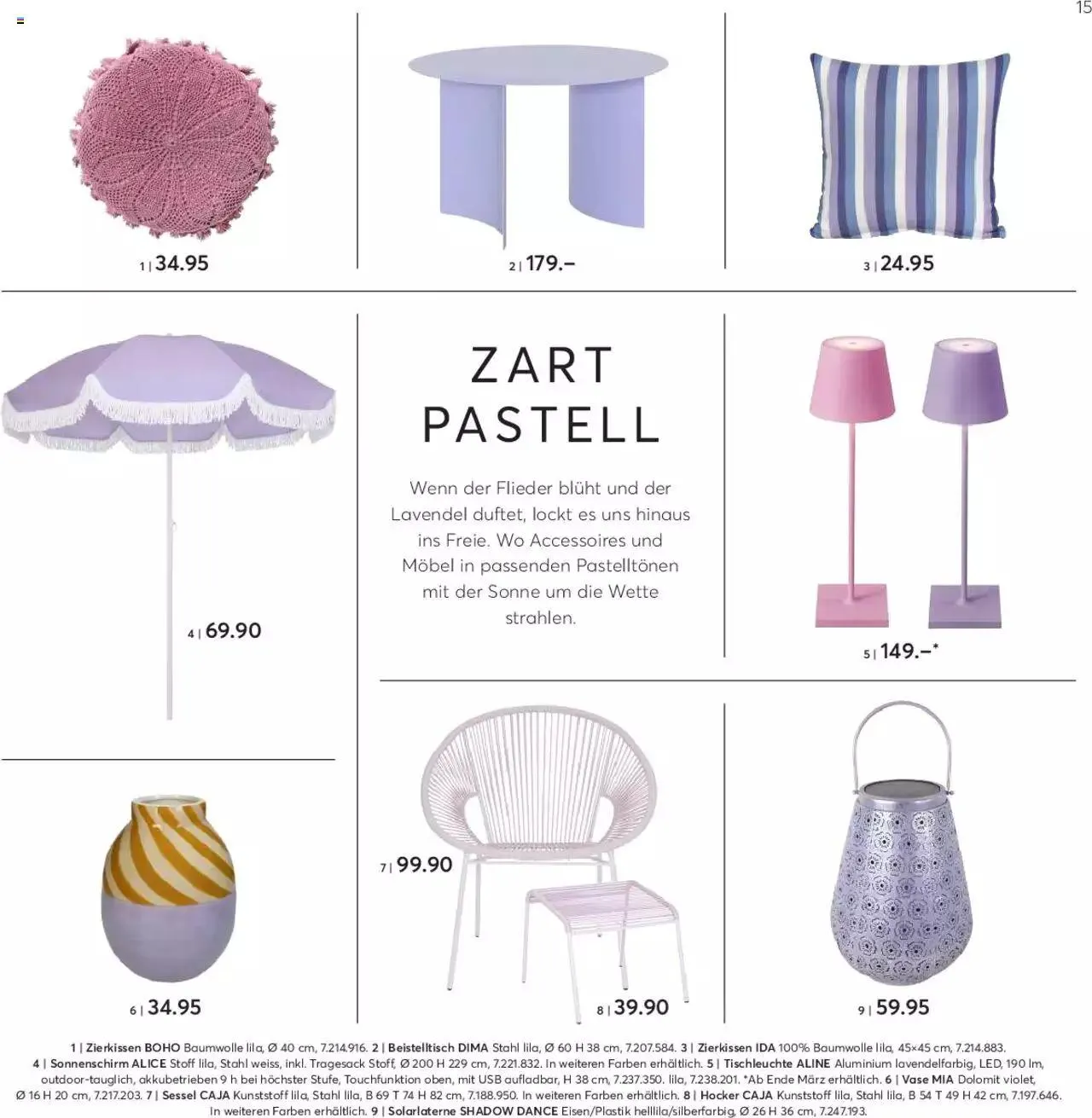 Livique Aktionen Wohne wie du lebst von 27. Februar bis 31. Dezember 2024 - Prospekt seite 15