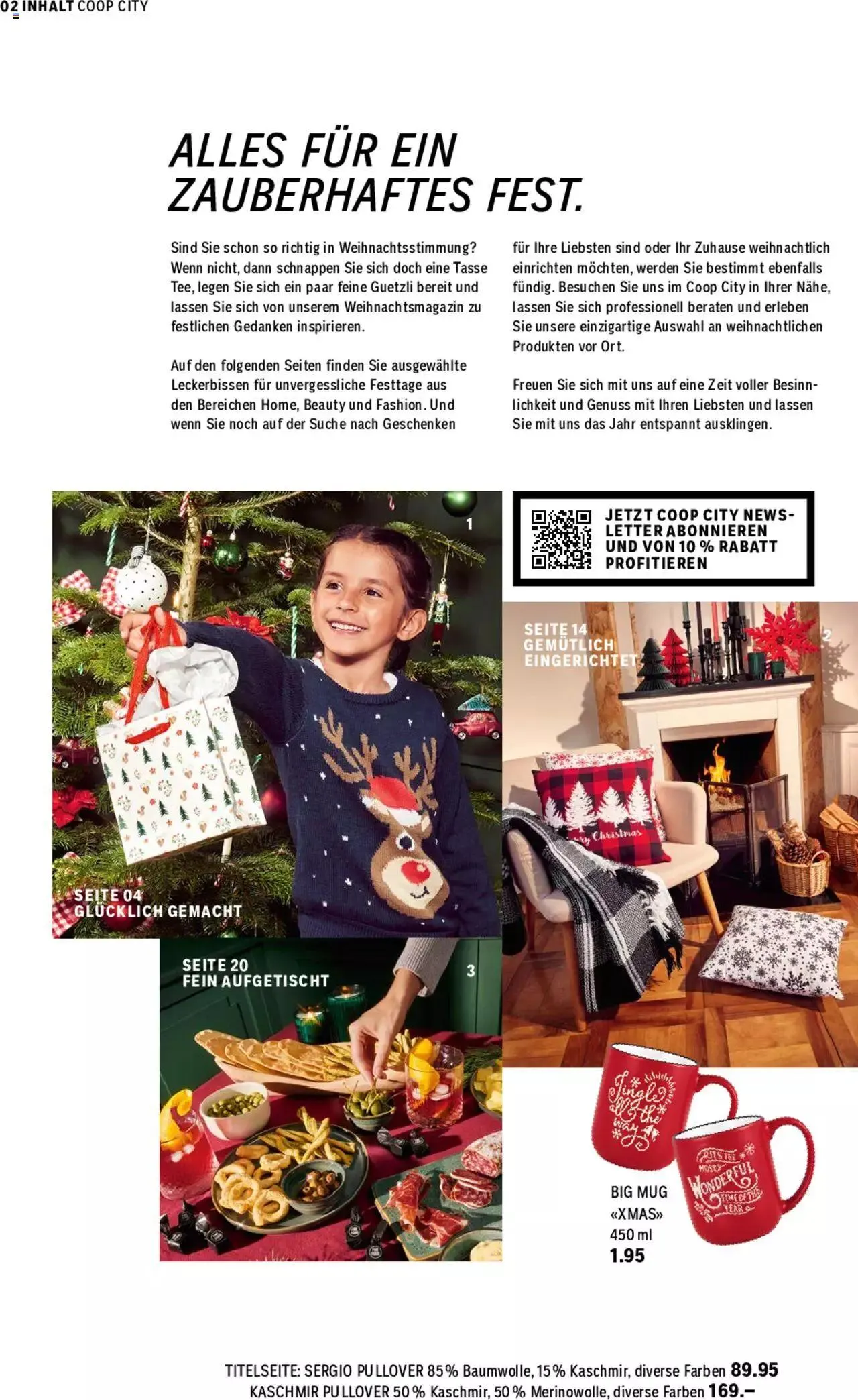 Coop City Aktionen Weihnachten von 28. November bis 17. Dezember 2023 - Prospekt seite 2