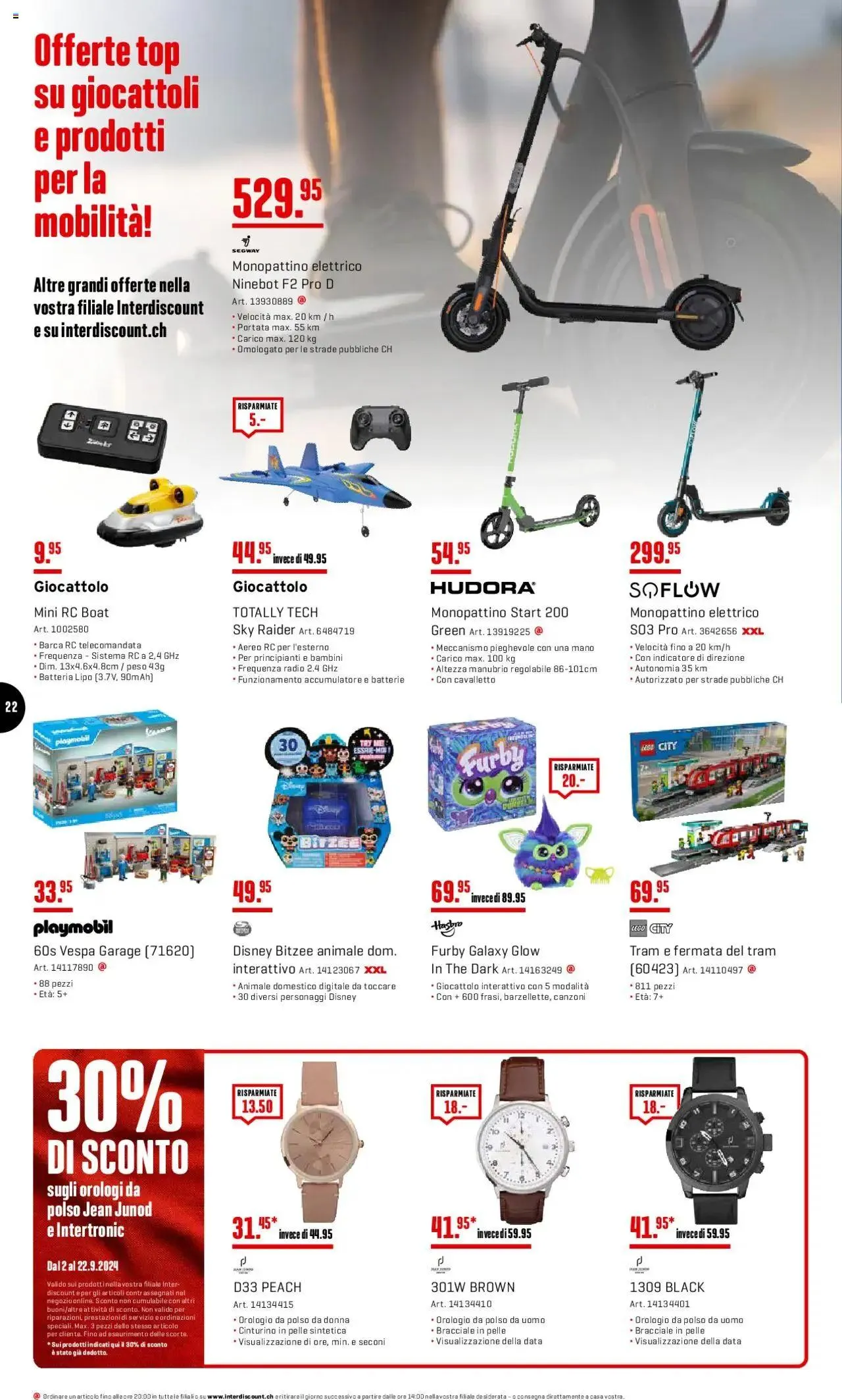 Interdiscount Prospetto von 2. September bis 22. September 2024 - Prospekt seite 22