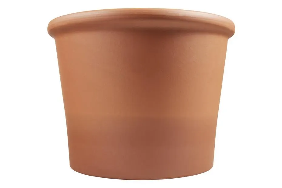 Deroma Pflanztopf Cilindro Bordato Terrakotta | ⌀ 38 × 29 cm
