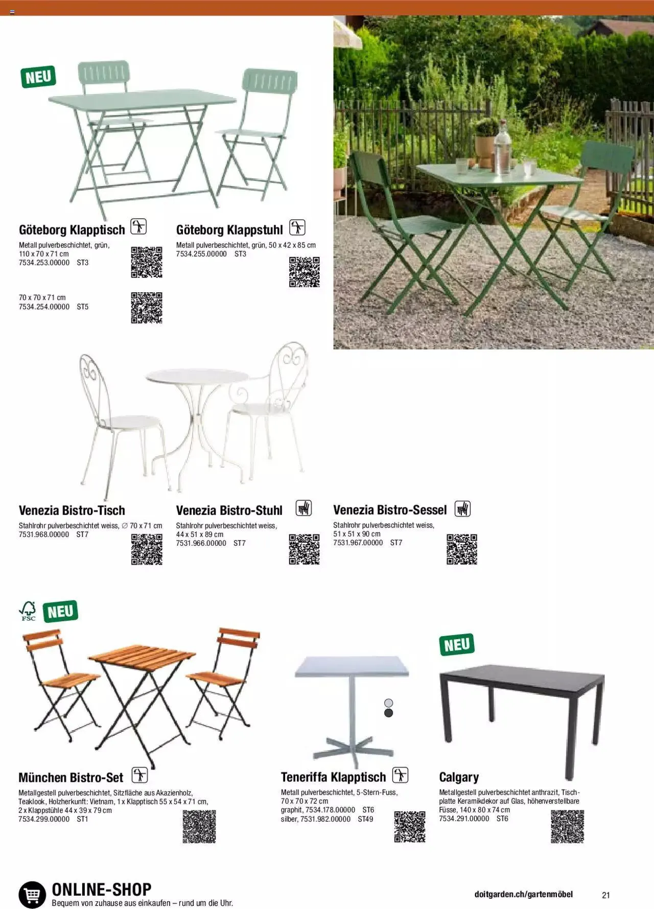 DO IT+GARDEN MIGROS Aktionen Gartenmöbel von 26. Februar bis 31. Dezember 2024 - Prospekt seite  21