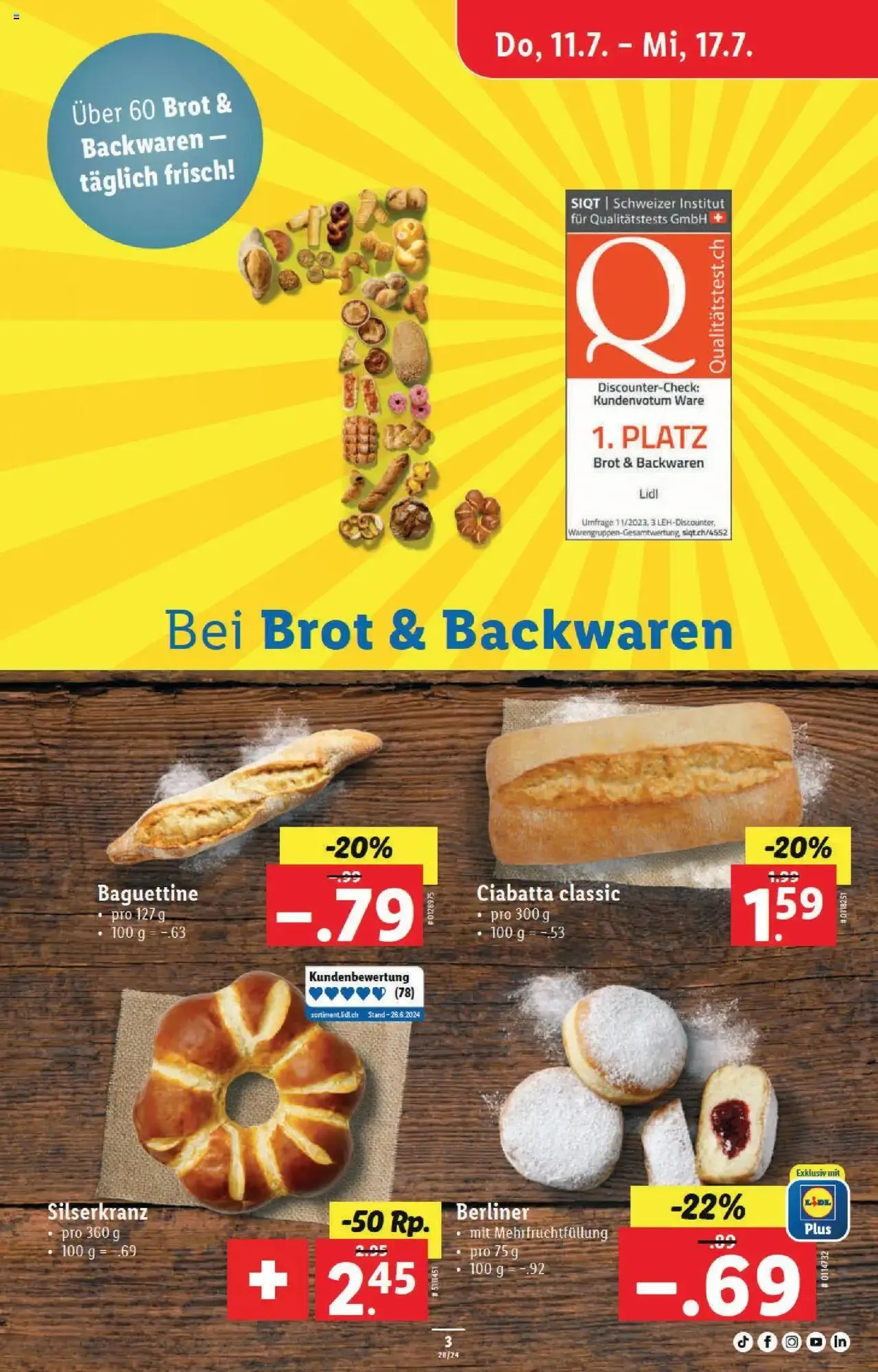 Lidl Aktionen von 11. Juli bis 17. Juli 2024 - Prospekt seite 3