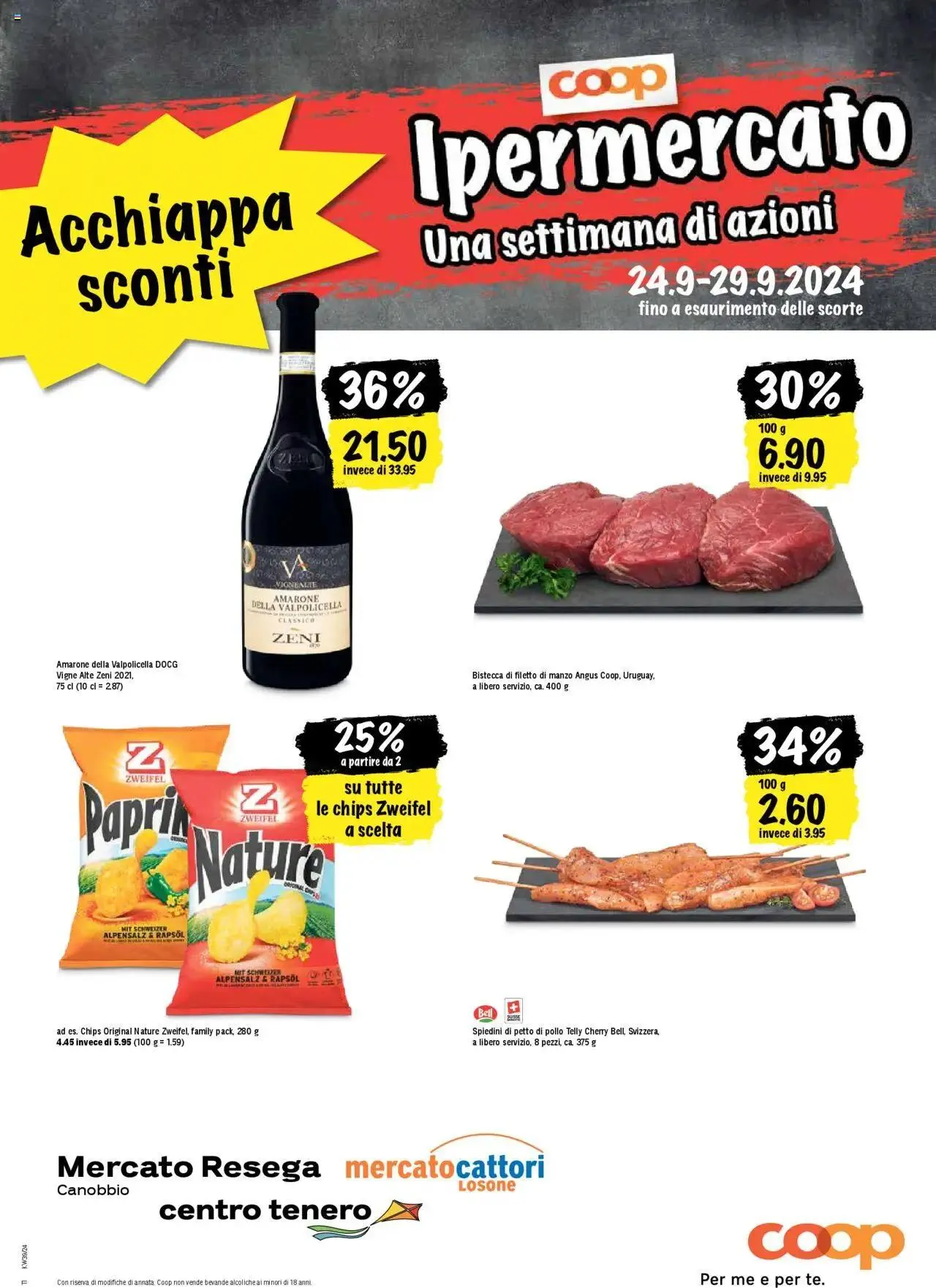 Coop - Una settimana di azioni von 24. September bis 29. September 2024 - Prospekt seite  21