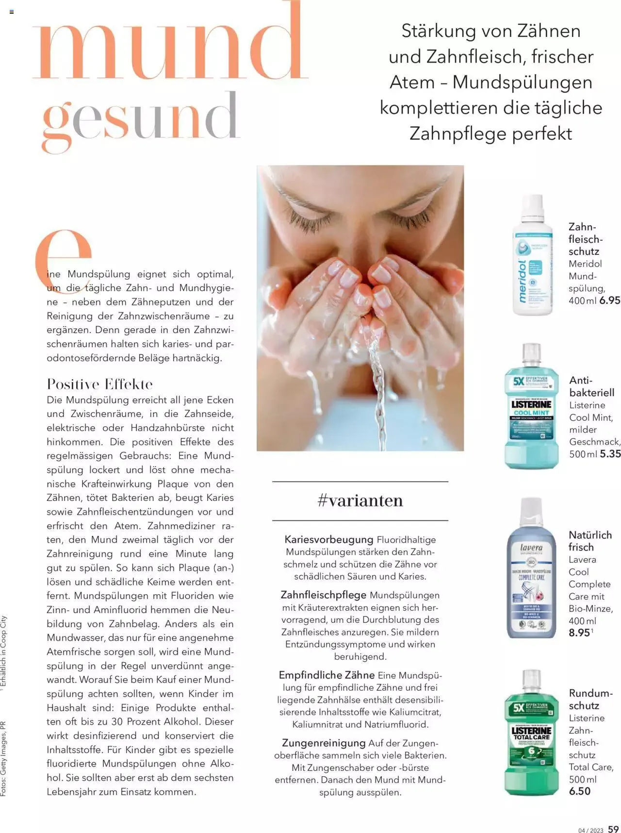 Coop Aktionen Beauty & Life von 1. August bis 31. Dezember 2023 - Prospekt seite 59