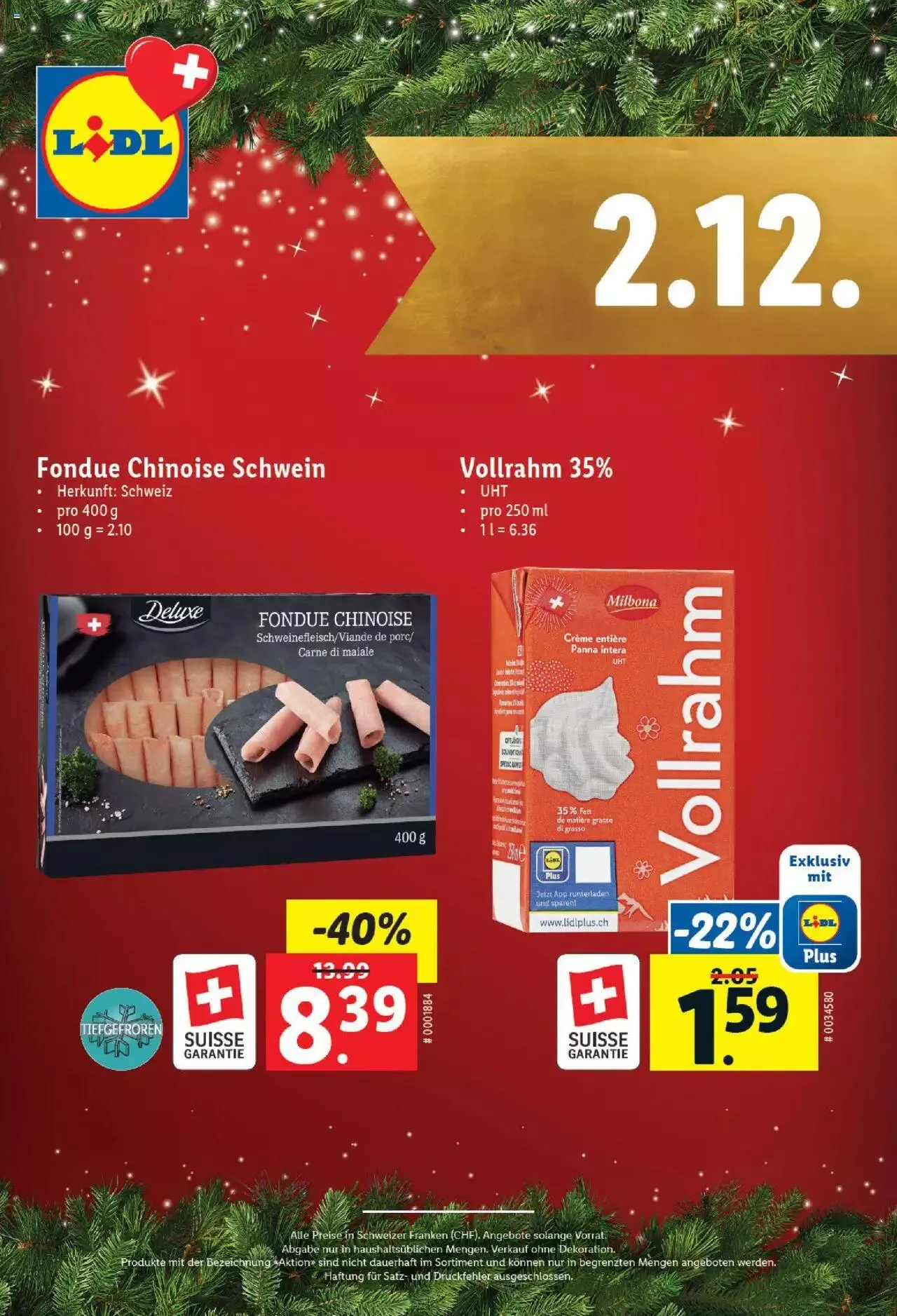 Lidl Aktionen Magische Weihnachtszeit von 1. Dezember bis 24. Dezember 2023 - Prospekt seite 3