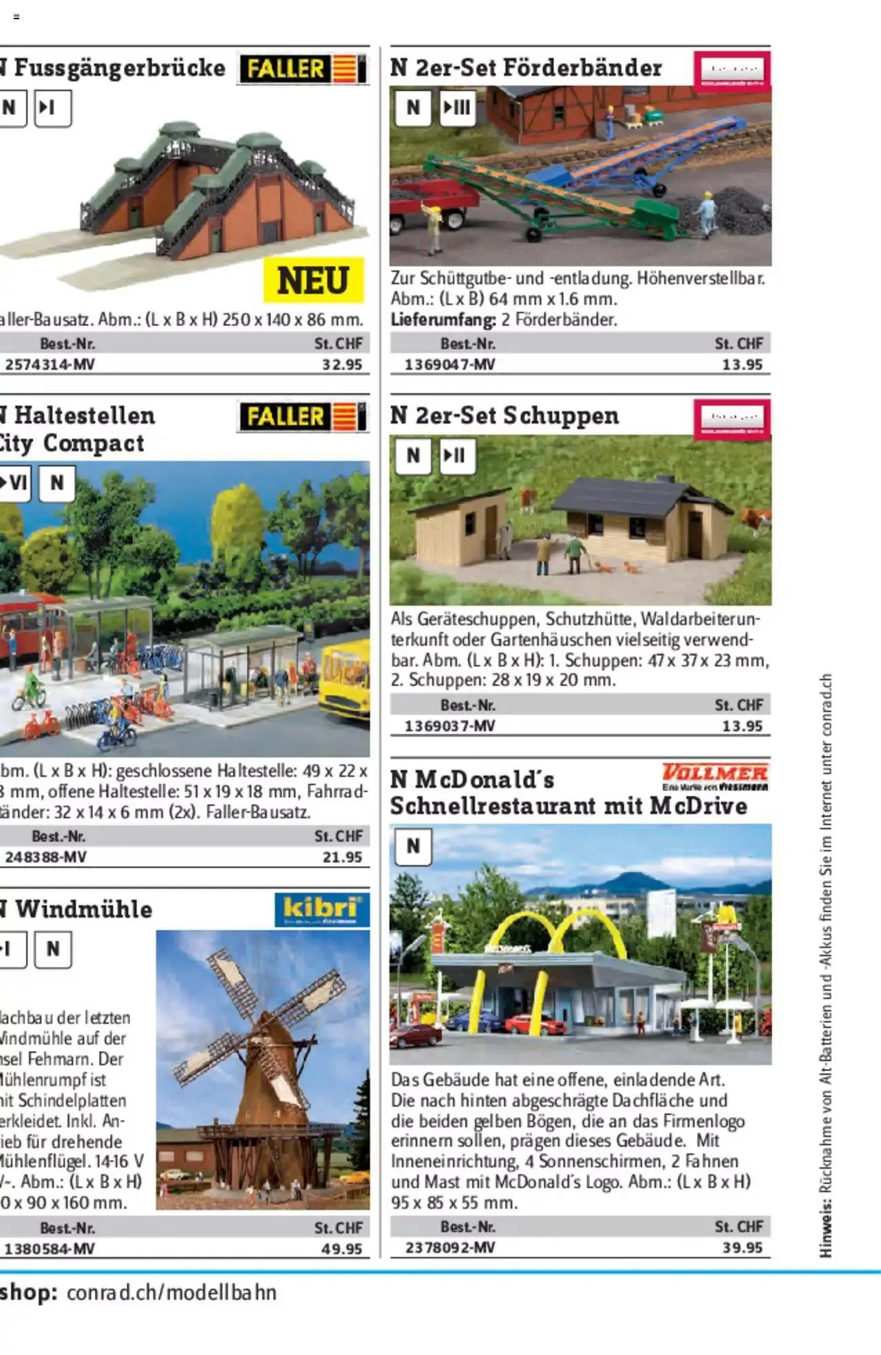 Conrad - Modellbahn Katalog 2022/23 von 5. September bis 31. Dezember 2023 - Prospekt seite  272