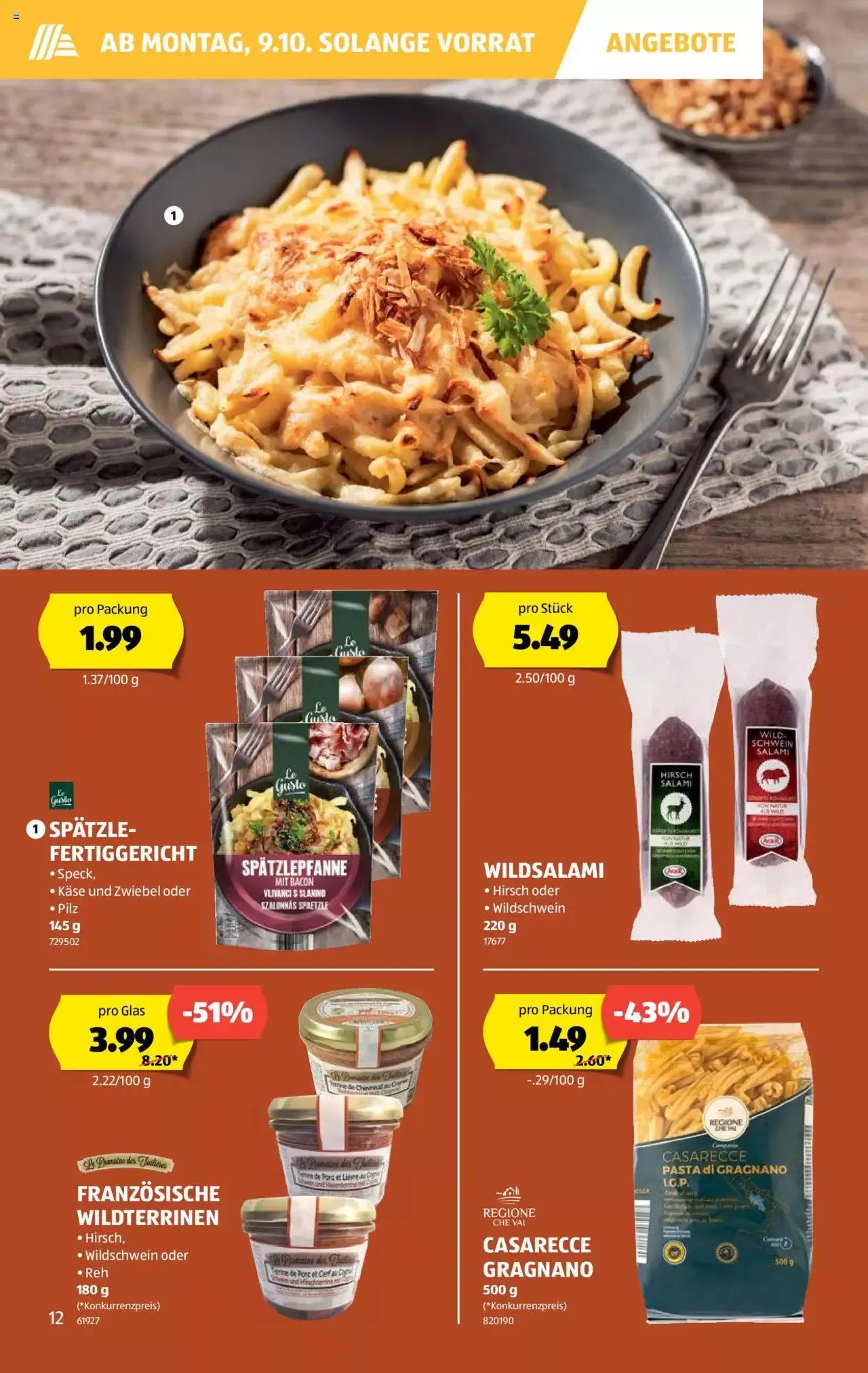 Aldi Aktionen von 5. Oktober bis 11. Oktober 2023 - Prospekt seite  12