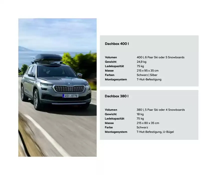 Prospekt Original Zubehör ® - Kodiaq von 24. Oktober bis 7. November 2024 - Prospekt seite  37