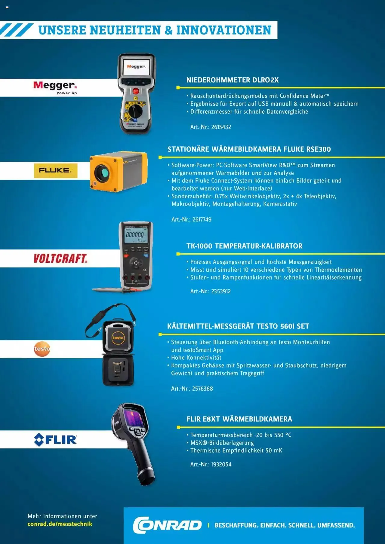 Conrad - Wir sind Technik - Messtechnic fur Profis von 14. November bis 31. Dezember 2023 - Prospekt seite 6