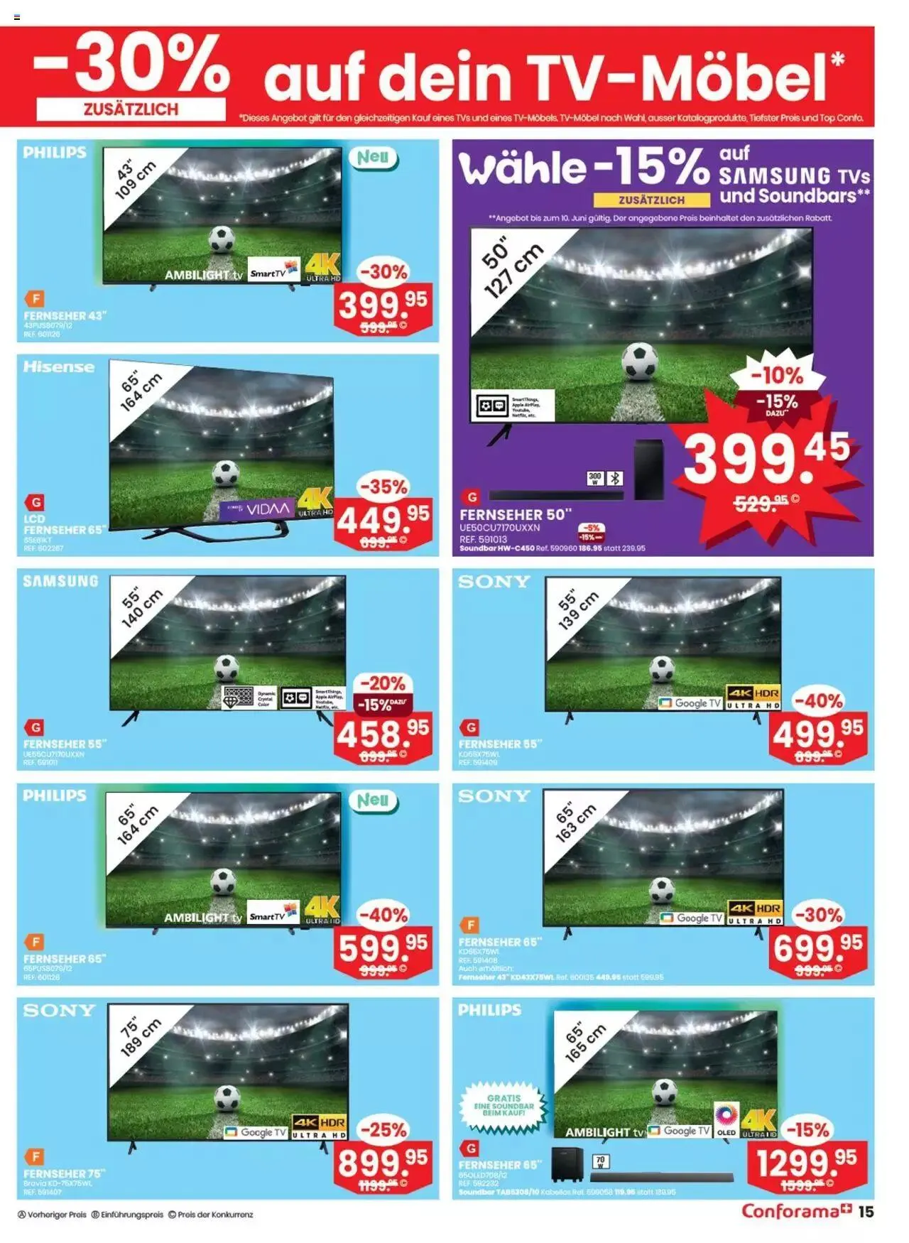 Conforama Aktionen von 4. Juni bis 17. Juni 2024 - Prospekt seite  15