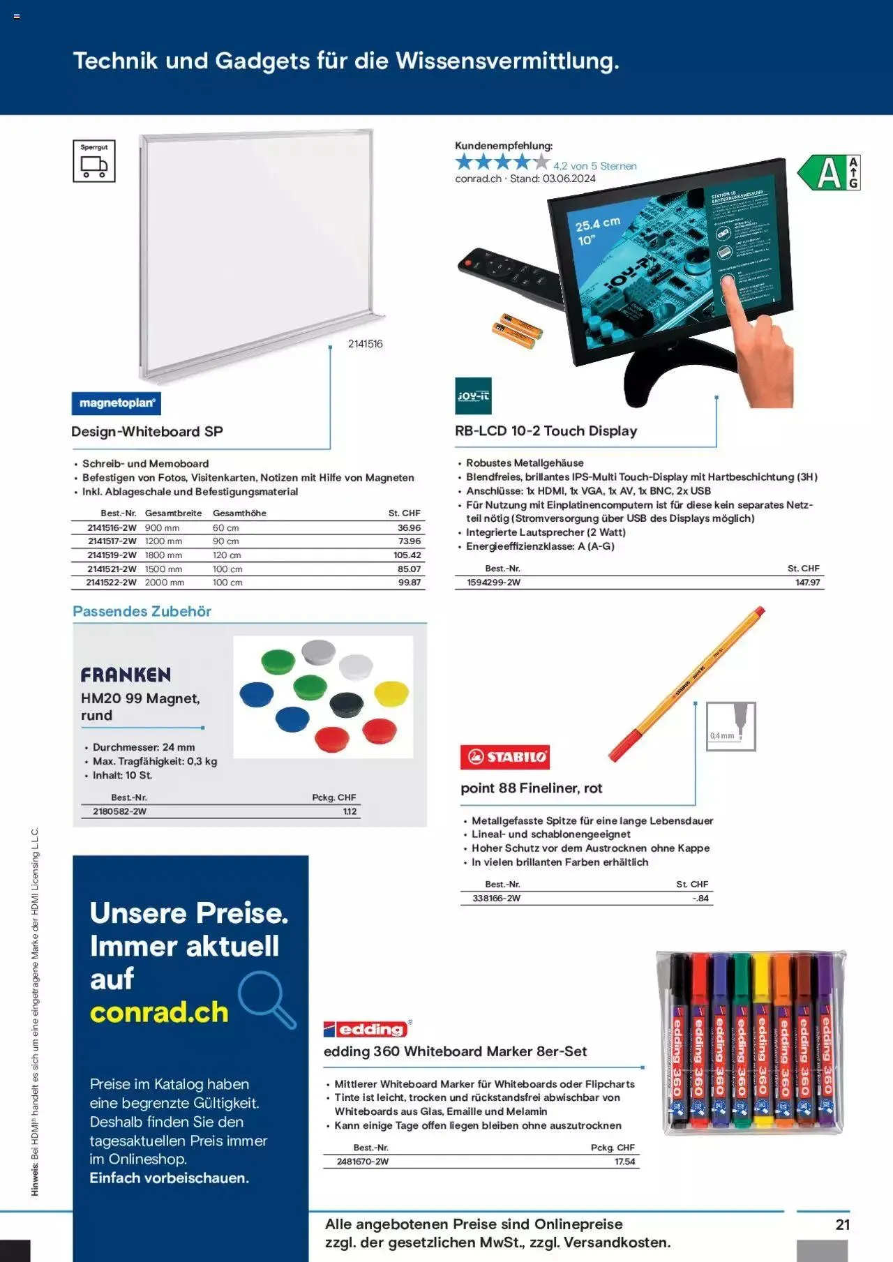 Conrad Aktionen Education von 17. Juni bis 9. Januar 2025 - Prospekt seite 23