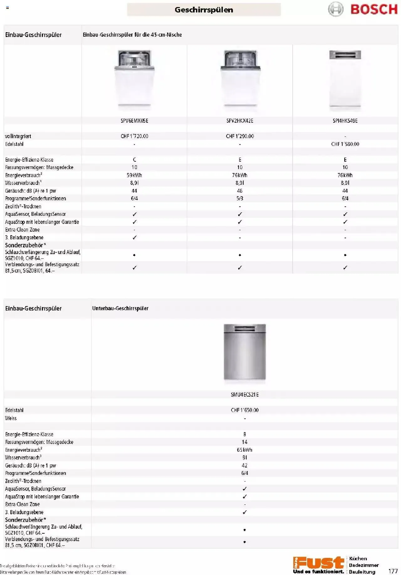 Fust Küchen- und Badezimmerprospekt von 4. März bis 31. Dezember 2024 - Prospekt seite 177