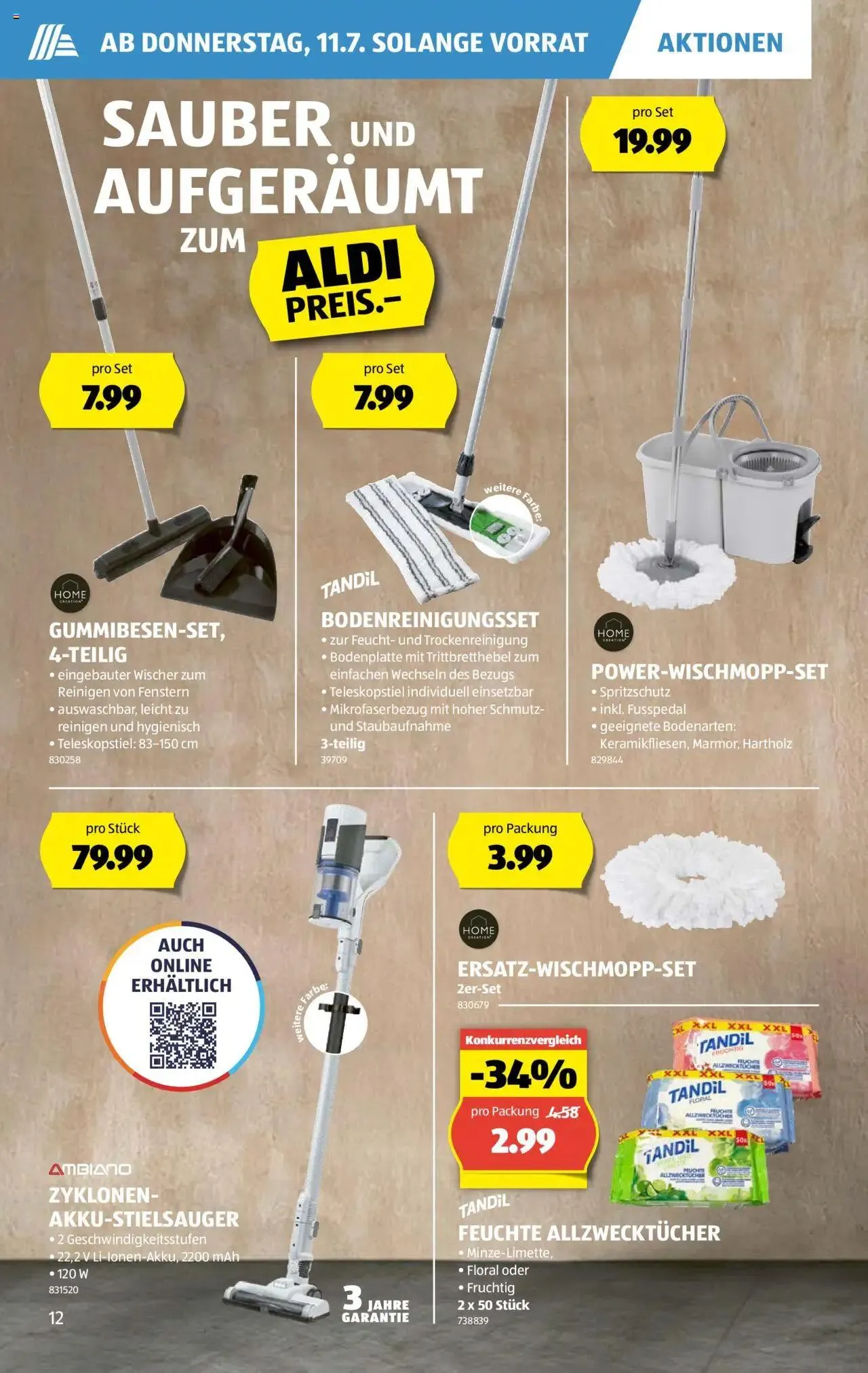Aldi Aktionen von 11. Juli bis 17. Juli 2024 - Prospekt seite  12