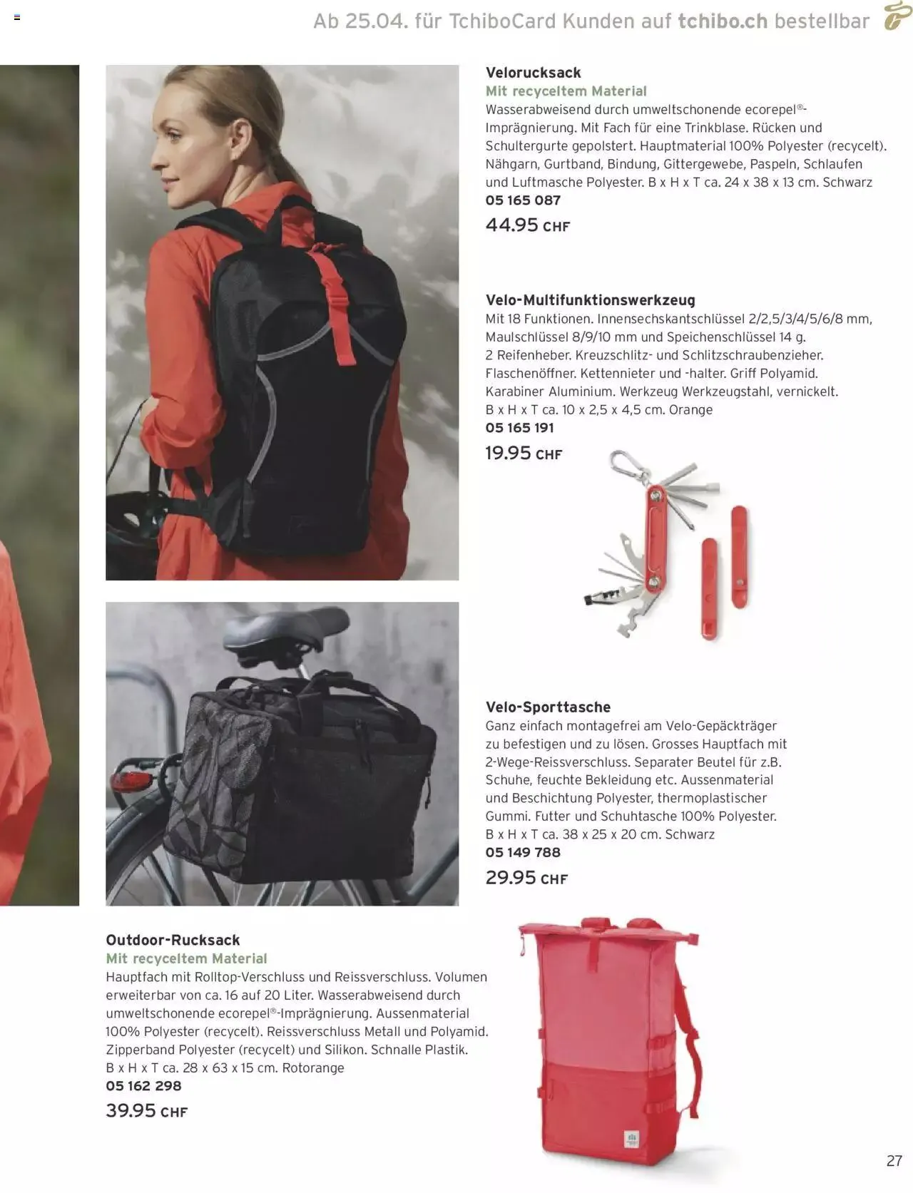 Tchibo Aktionen von 10. Mai bis 31. Dezember 2023 - Prospekt seite  27