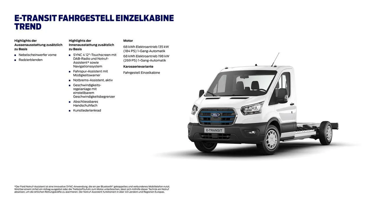 Der Neue Ford E-Transit  von 7. November bis 7. November 2024 - Prospekt seite  12