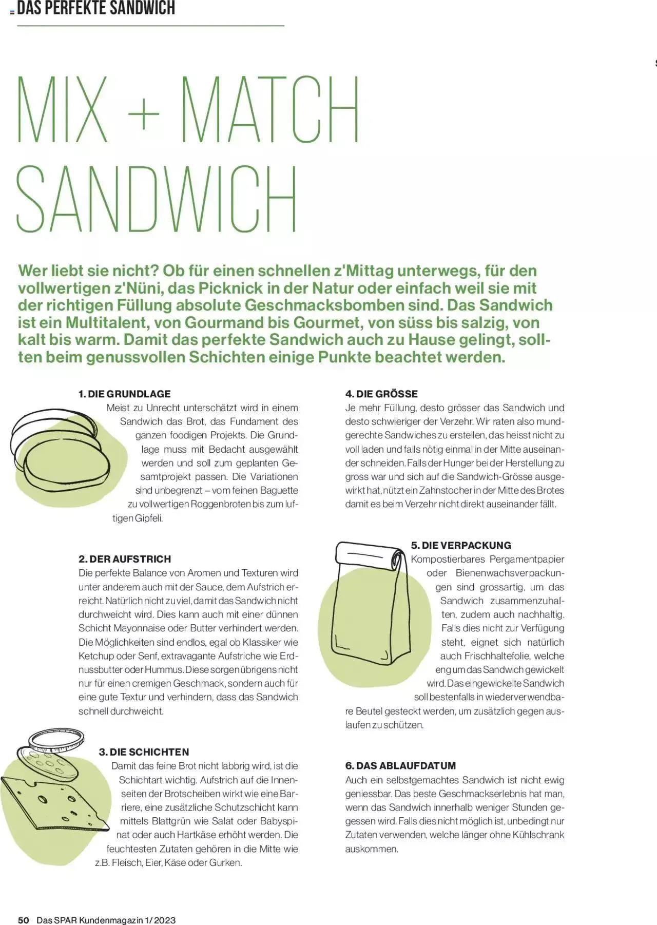 SPAR Kundenmagazin von 2. März bis 31. Dezember 2023 - Prospekt seite  50