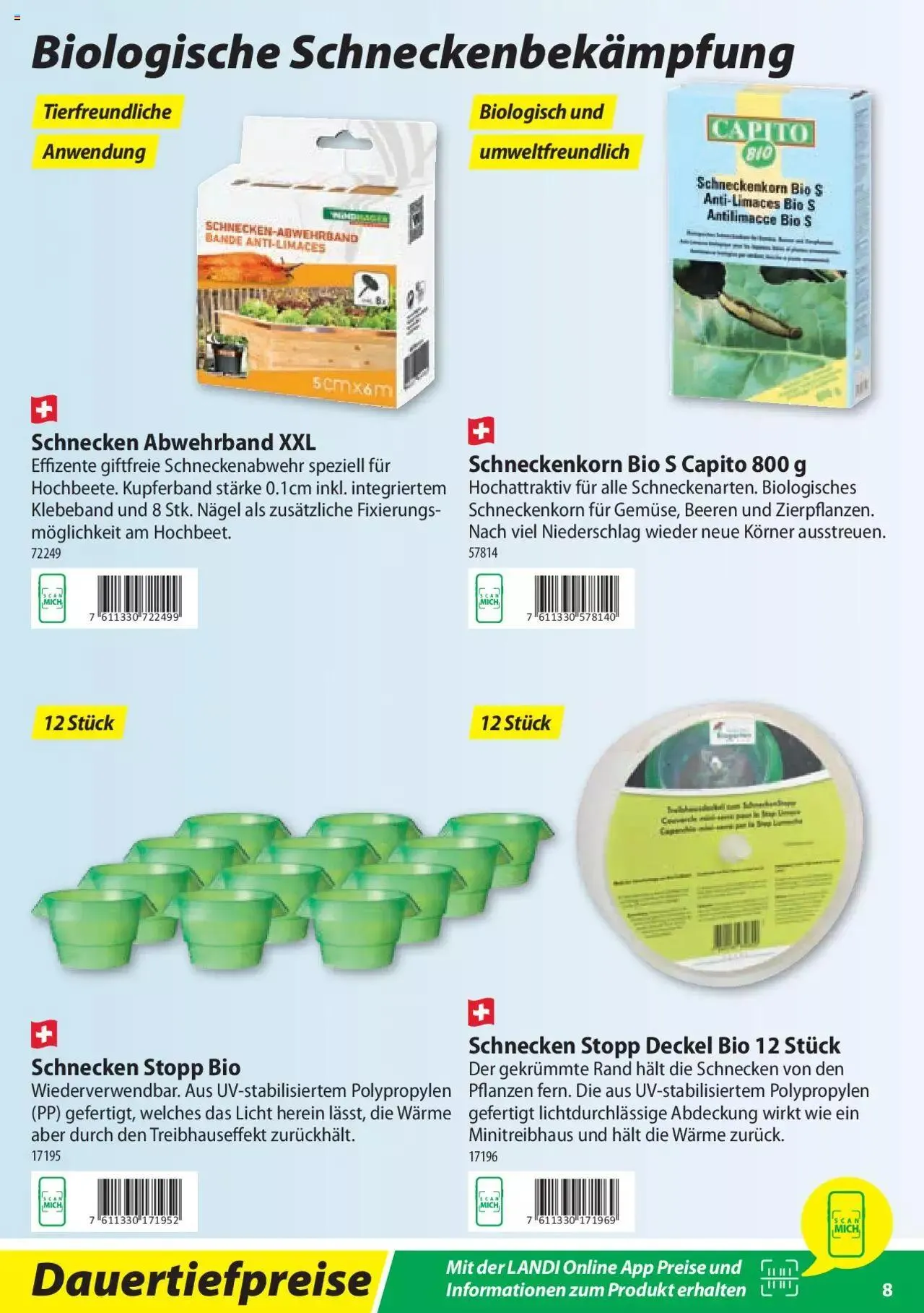 Landi Pflanzenschutz und Dünger 2023 von 7. März bis 31. Dezember 2023 - Prospekt seite  8