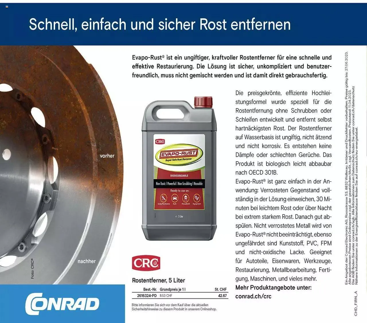 Conrad Handwerk und Technik von 8. Mai bis 31. Dezember 2023 - Prospekt seite  23
