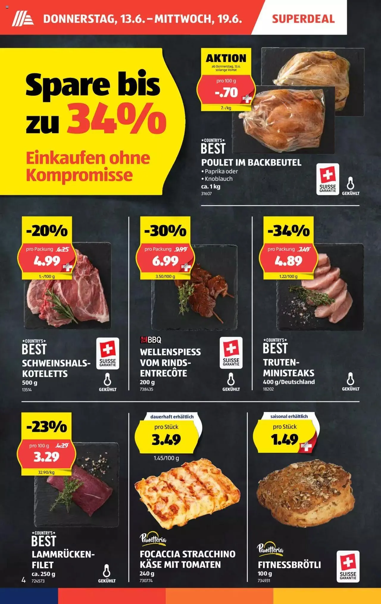 Aldi Aktionen von 13. Juni bis 19. Juni 2024 - Prospekt seite  4