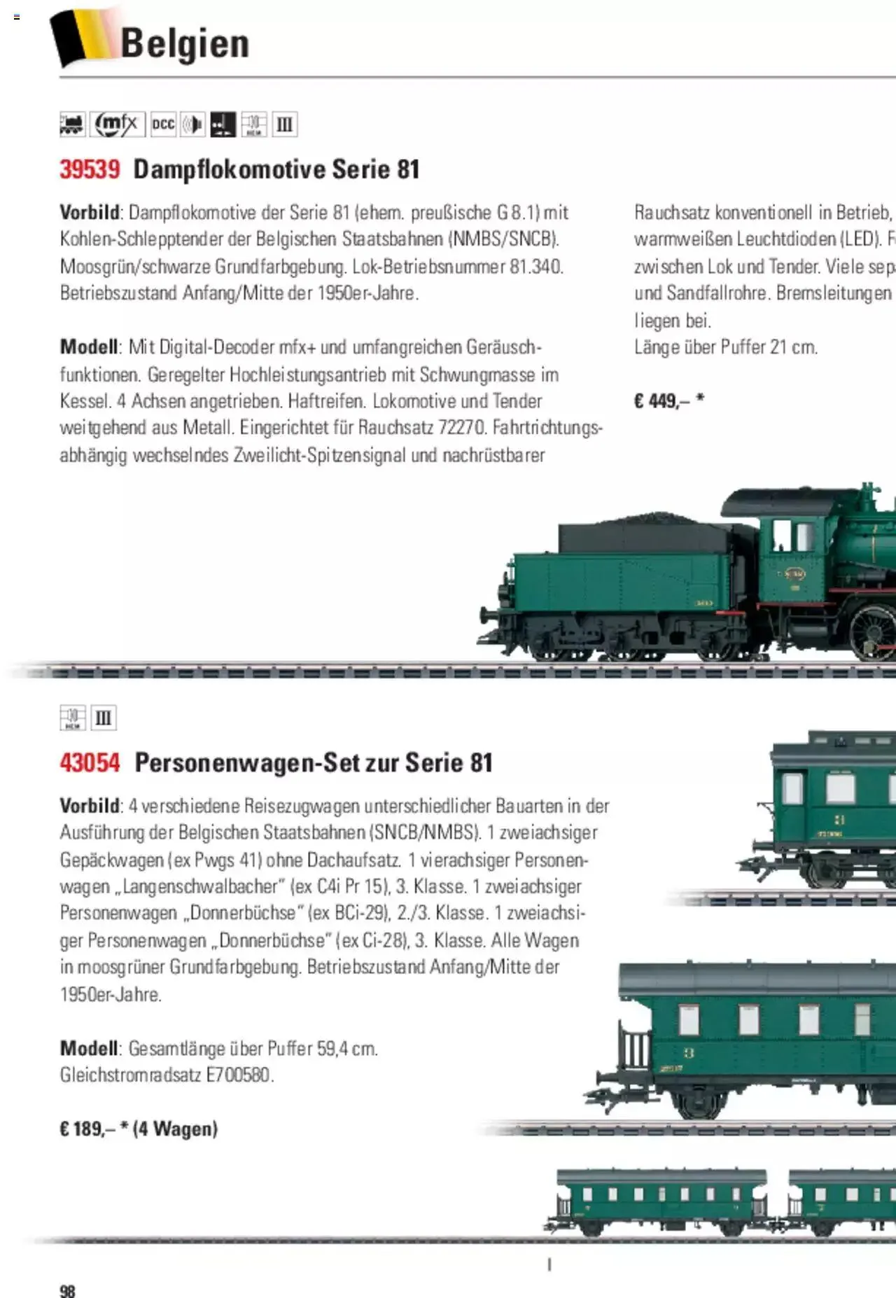 Conrad - Märklin Neuheiten 2022 von 28. März bis 31. Dezember 2023 - Prospekt seite  199