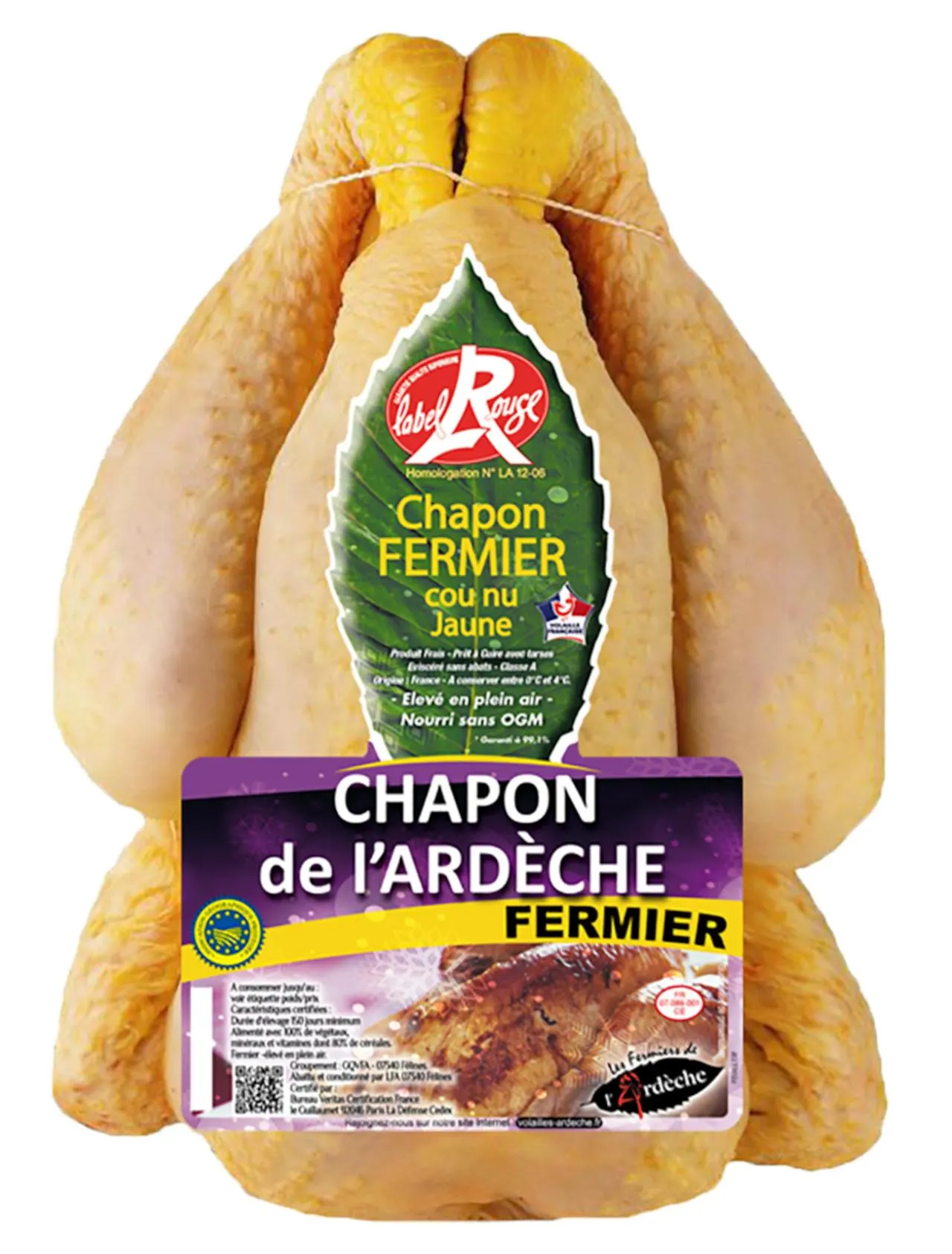 Freiland-Kapaun gelb aus Ardèche frisch