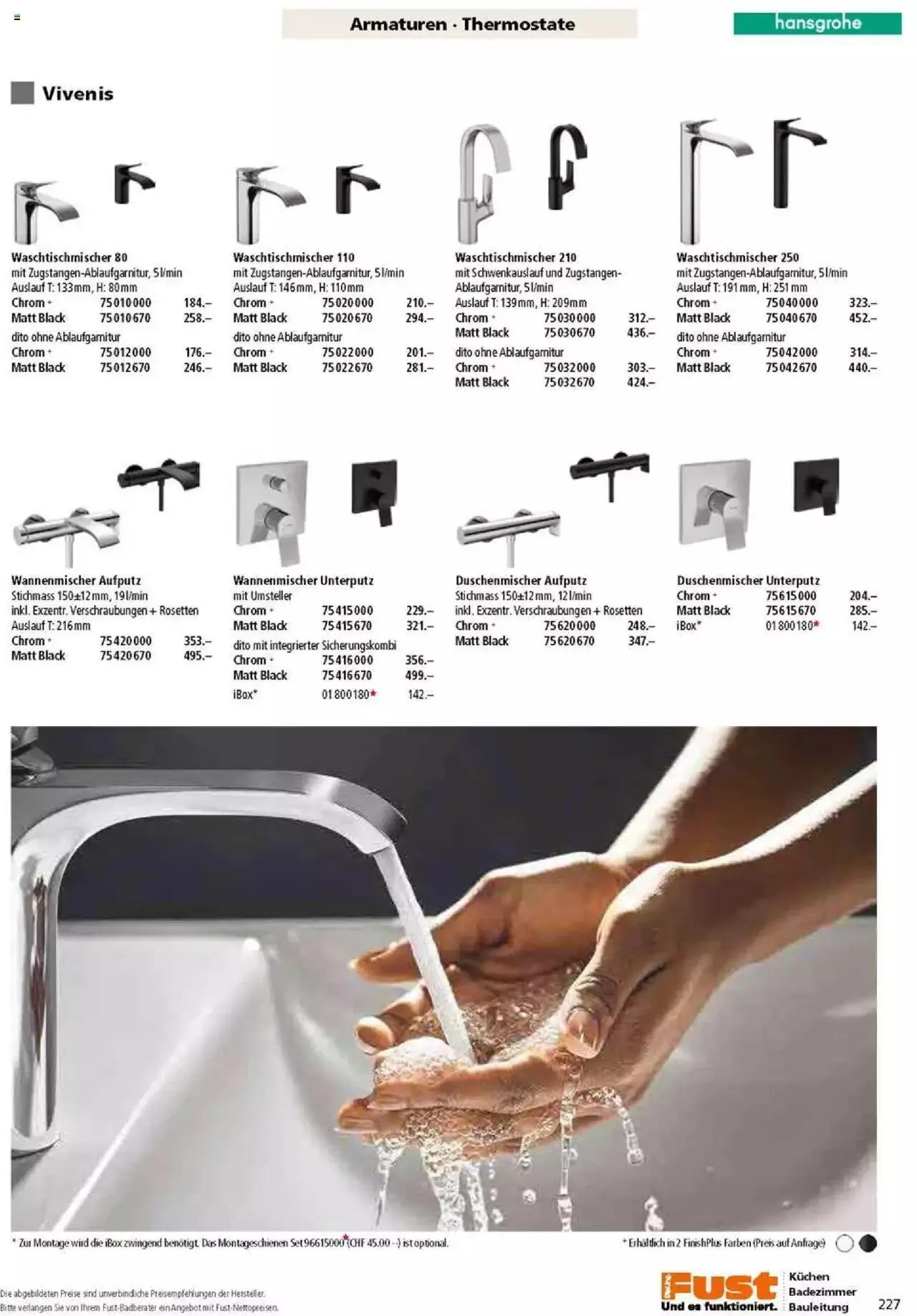 Fust Badezimmermagazin von 17. April bis 31. Dezember 2023 - Prospekt seite  227