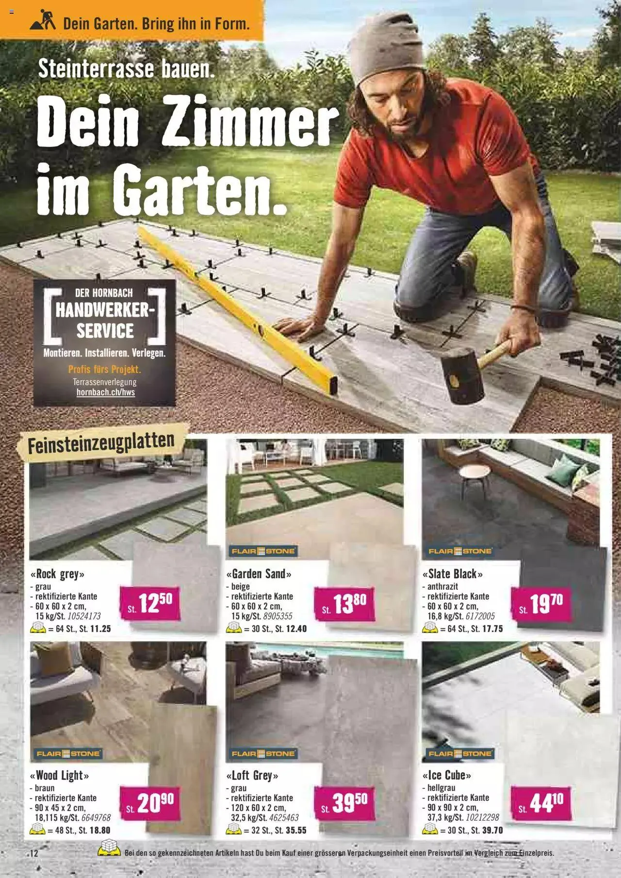 Hornbach Aktionen von 1. Mai bis 31. Dezember 2023 - Prospekt seite 12