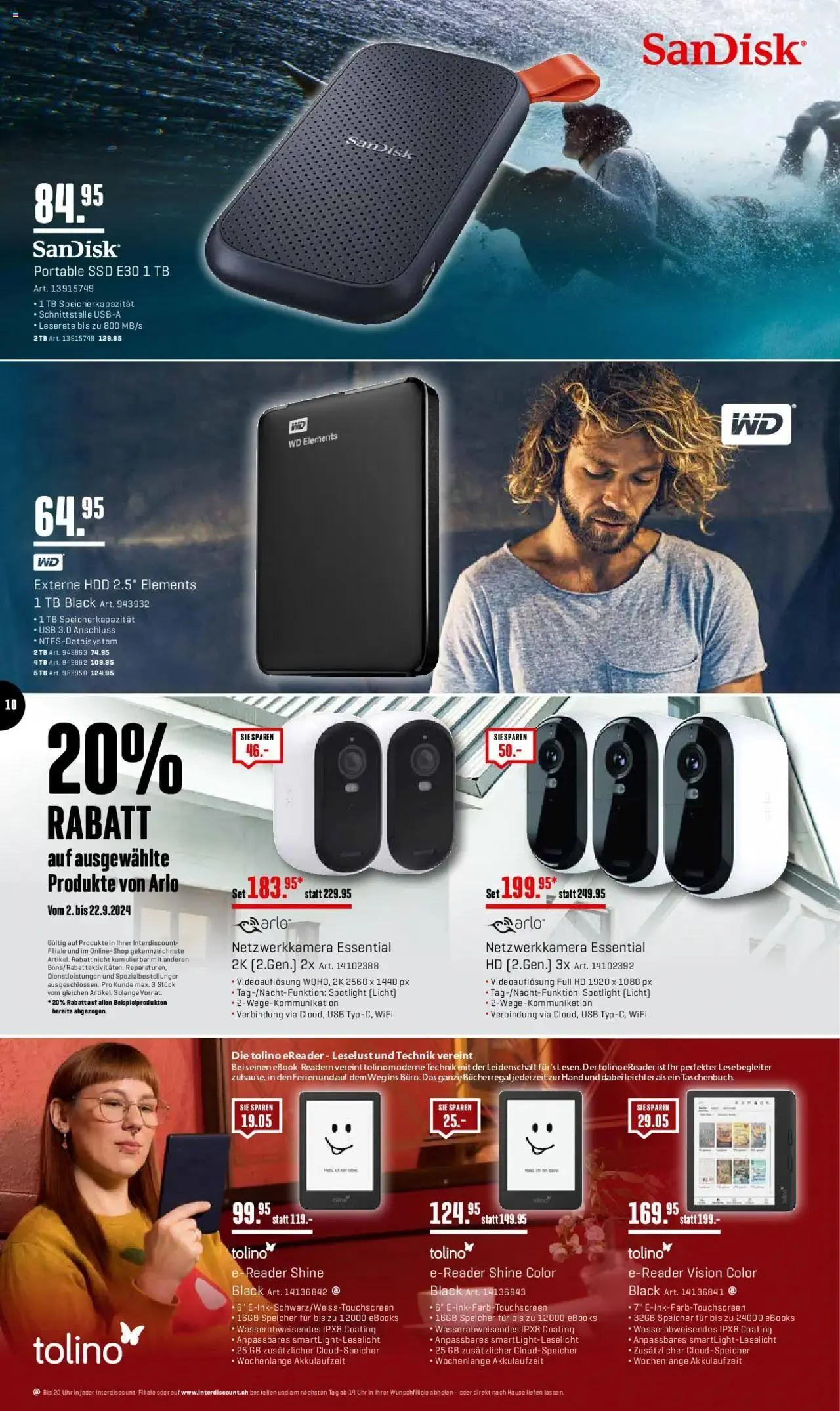 Interdiscount Mobile Prospekt von 9. September bis 22. September 2024 - Prospekt seite  10