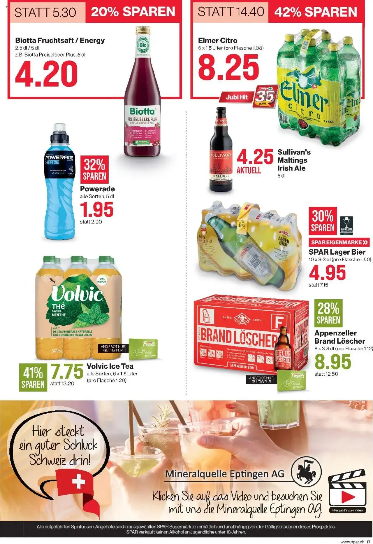 SPAR Aktionen von 5. September bis 11. September 2024 - Prospekt seite 17