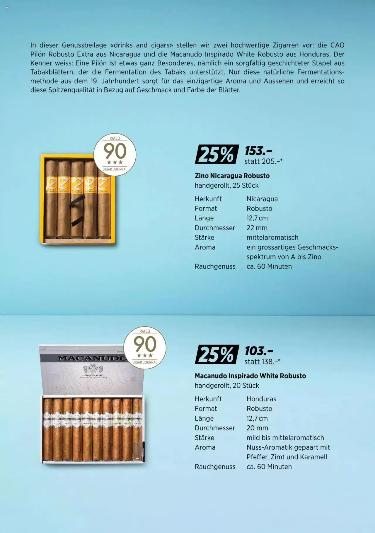 Denner Aktionen drinks and cigars DE von 6. Juni bis 31. Dezember 2023 - Prospekt seite 9