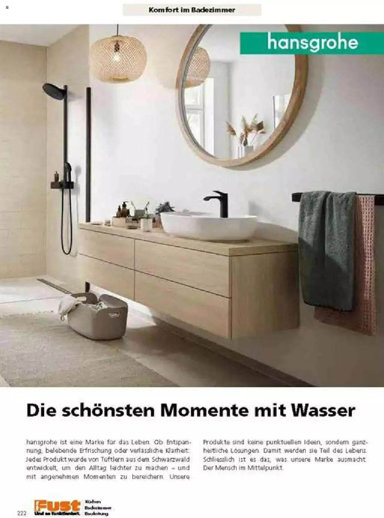 Fust Badezimmermagazin von 17. April bis 31. Dezember 2023 - Prospekt seite 222