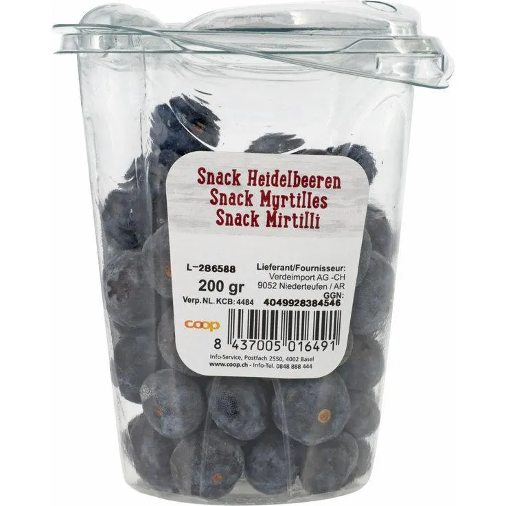 Snack Becher Heidelbeeren
