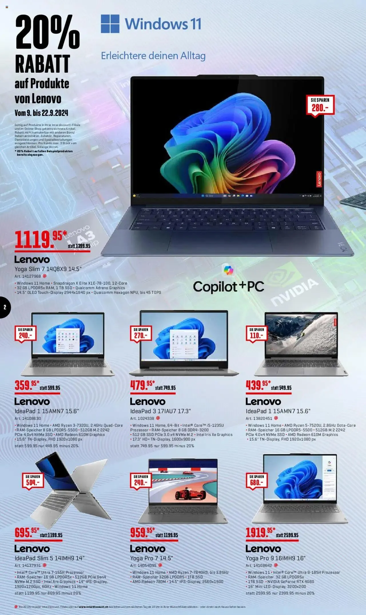 Interdiscount Mobile Prospekt von 9. September bis 22. September 2024 - Prospekt seite  2