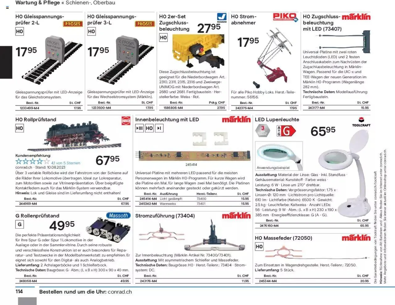 Conrad Modellbahn Katalog 2023/24 von 5. September bis 31. Dezember 2023 - Prospekt seite  116