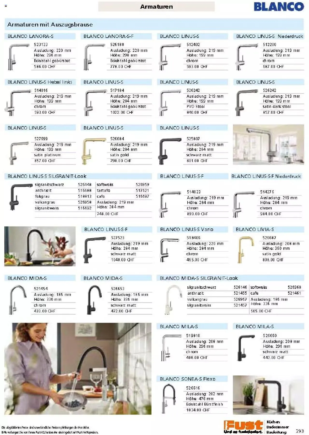 Fust Küchen- und Badezimmerprospekt von 4. März bis 31. Dezember 2024 - Prospekt seite 293
