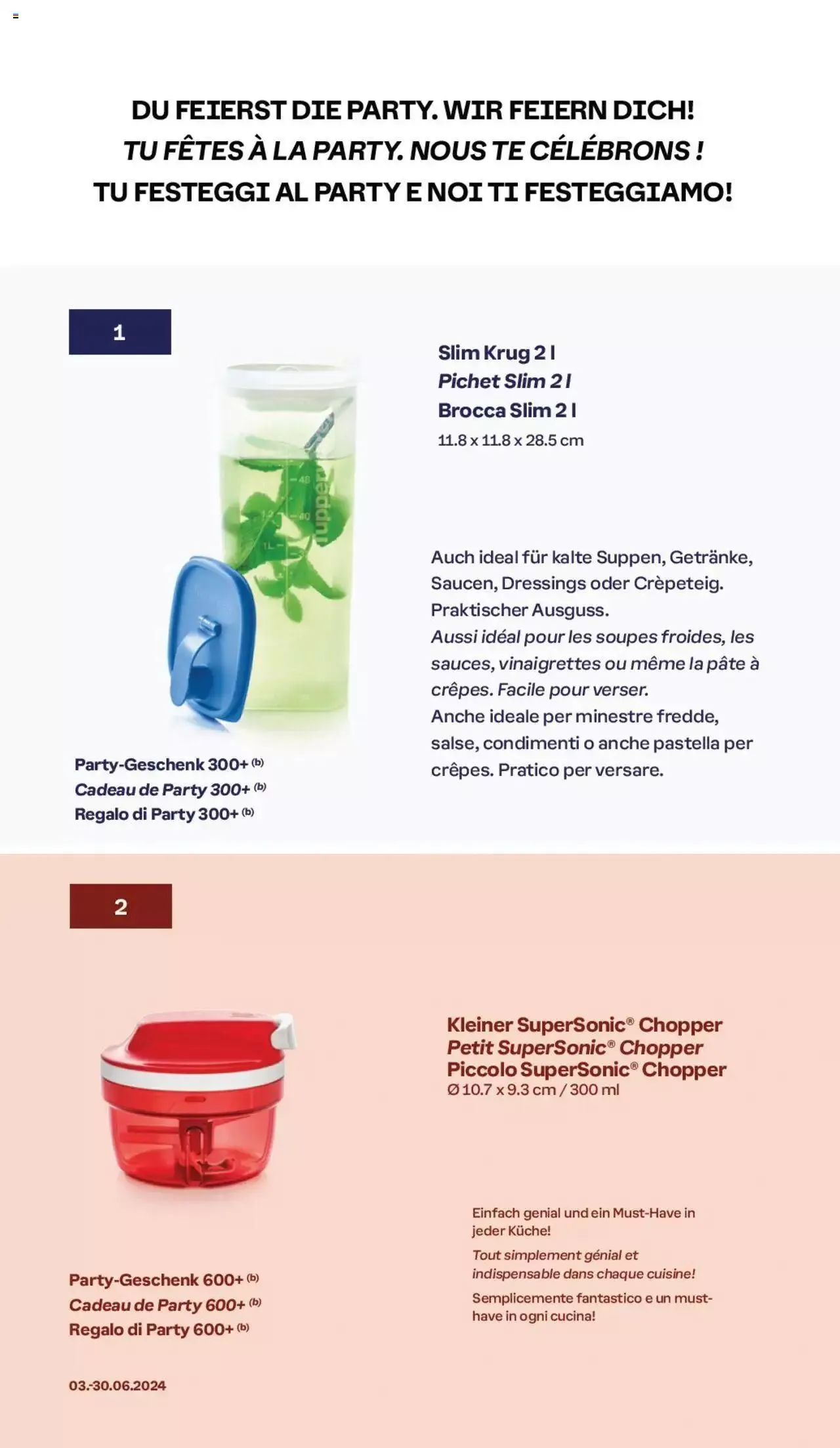 Tupperware Aktionen von 3. Juni bis 30. Juni 2024 - Prospekt seite  10