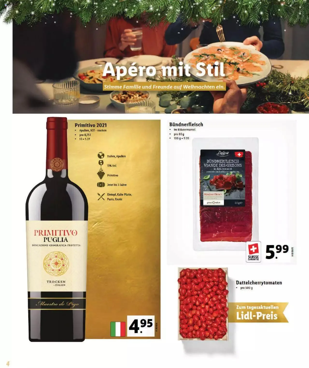 Lidl Magische Weihtnachstzeit von 2. November bis 31. Dezember 2023 - Prospekt seite 4