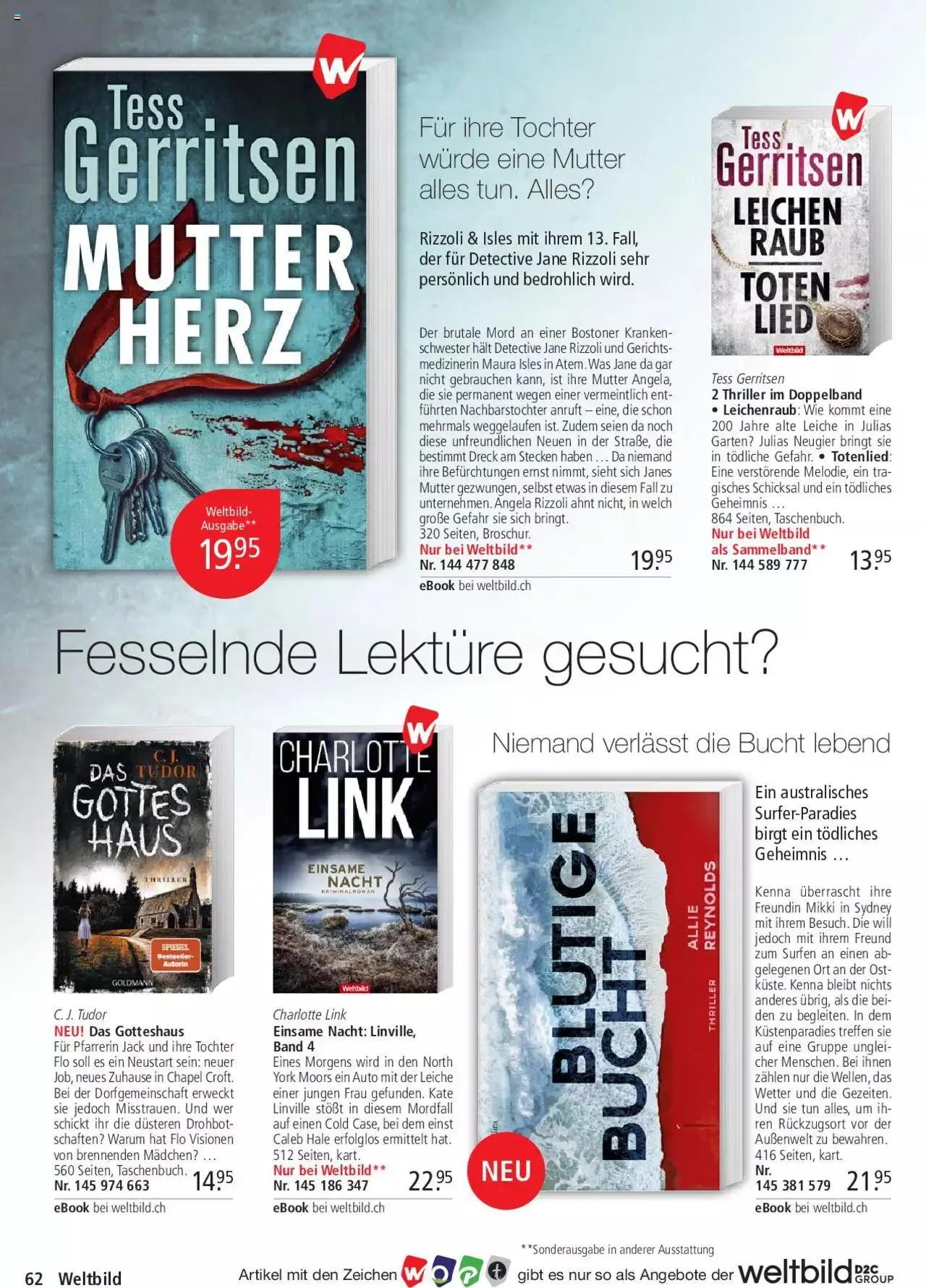 Weltbild Aktionen von 1. Juli bis 31. Juli 2023 - Prospekt seite  62